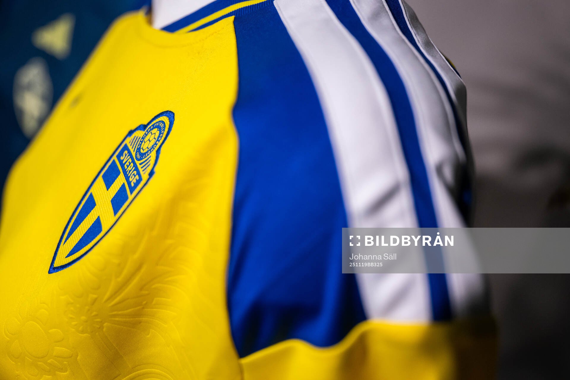 The official jersey of the Swedish women's national