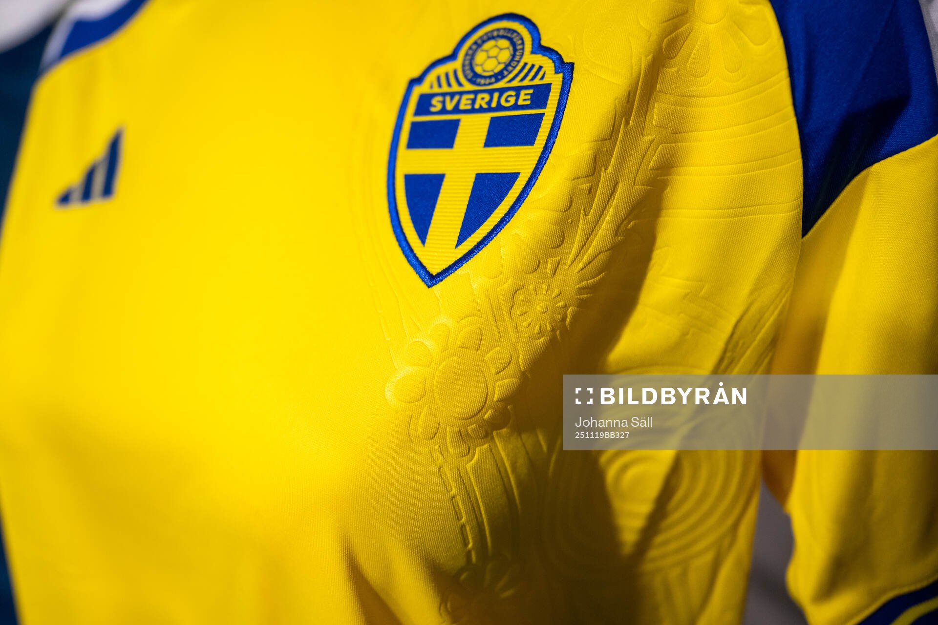 The official jersey of the Swedish women's national