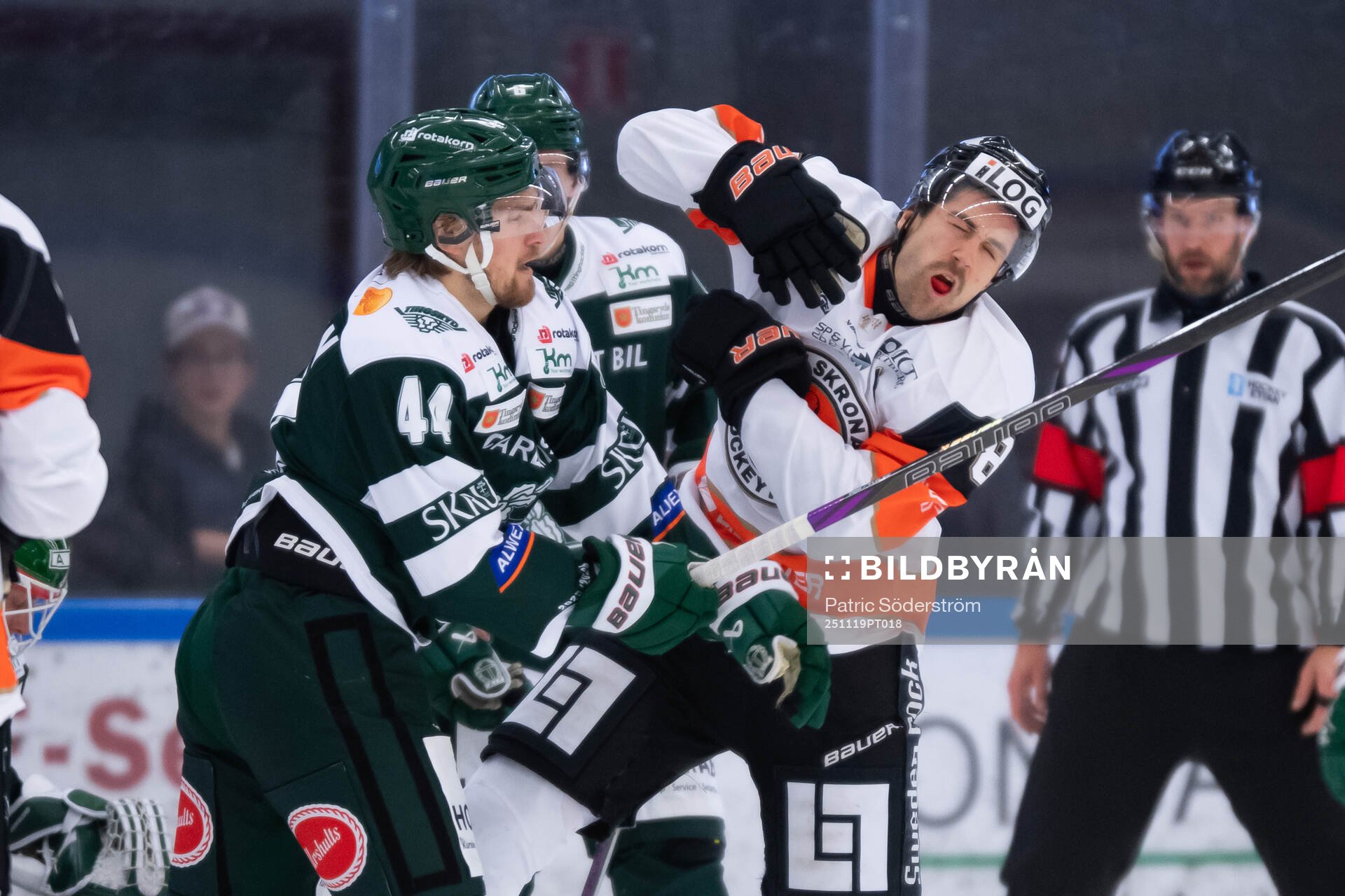 Tingsryds AIFs Simon Svensson och Karlskrona HKs Robin
