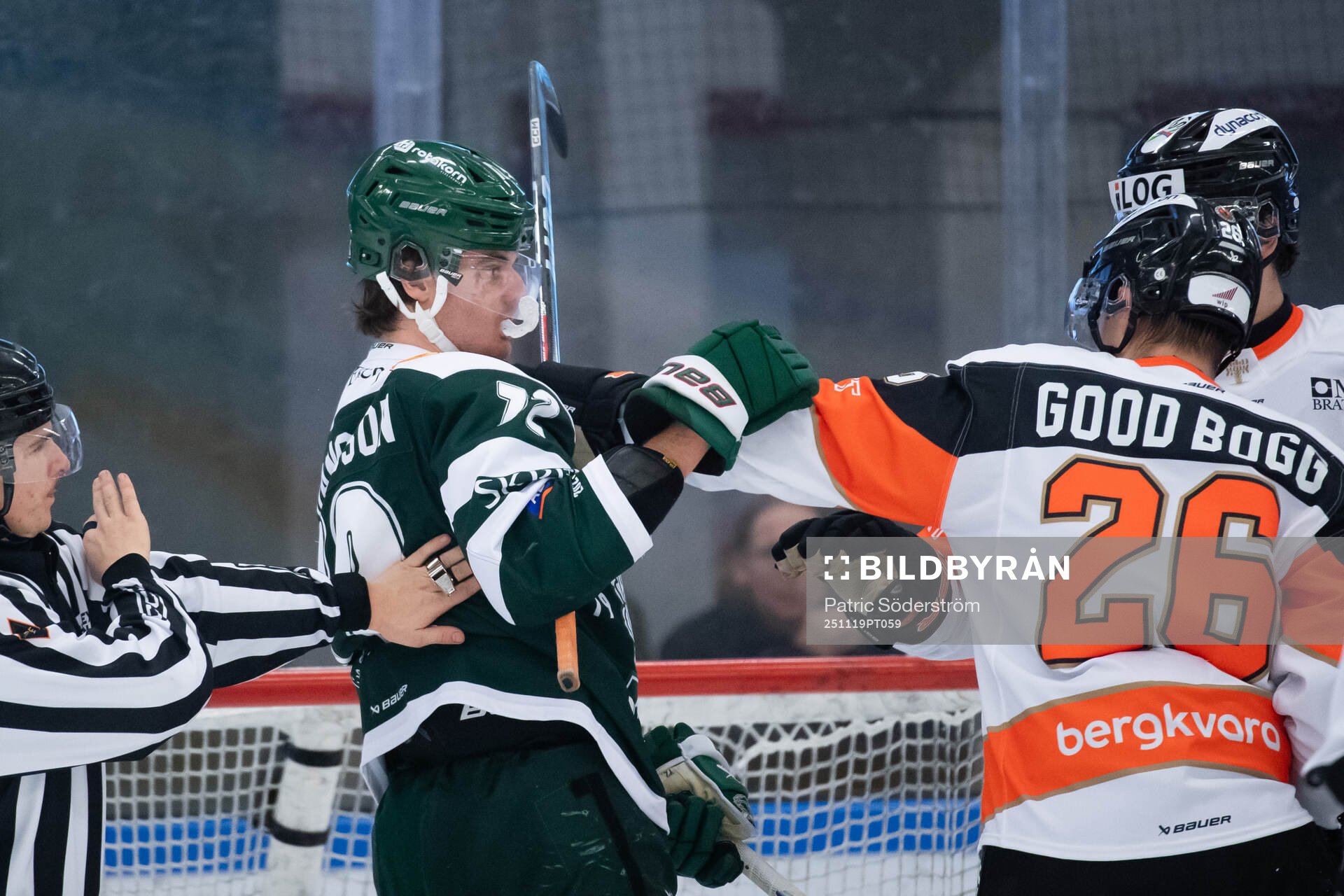 Tingsryds AIFs Hannes Johansson och Karlskrona HKs Dennis