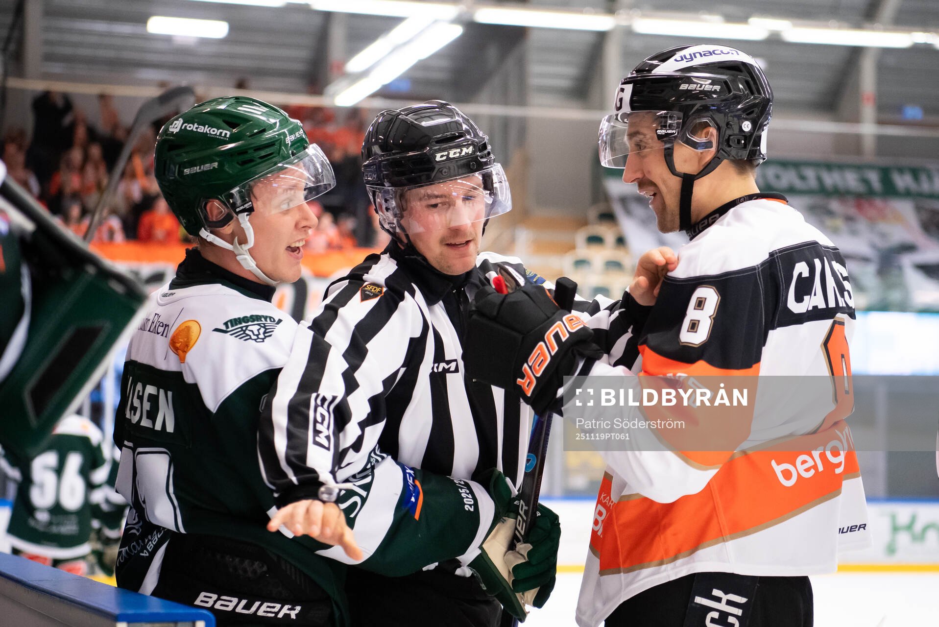 Tingsryds AIFs Isac Nielsen och Karlskrona HKs Robin