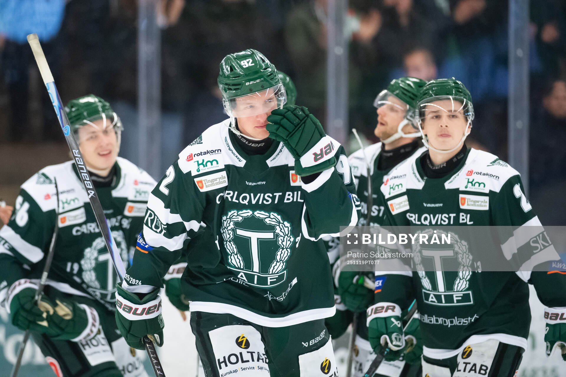 Tingsryds AIFs Adam Bäckstrand jublar sitt 2-4 målk
