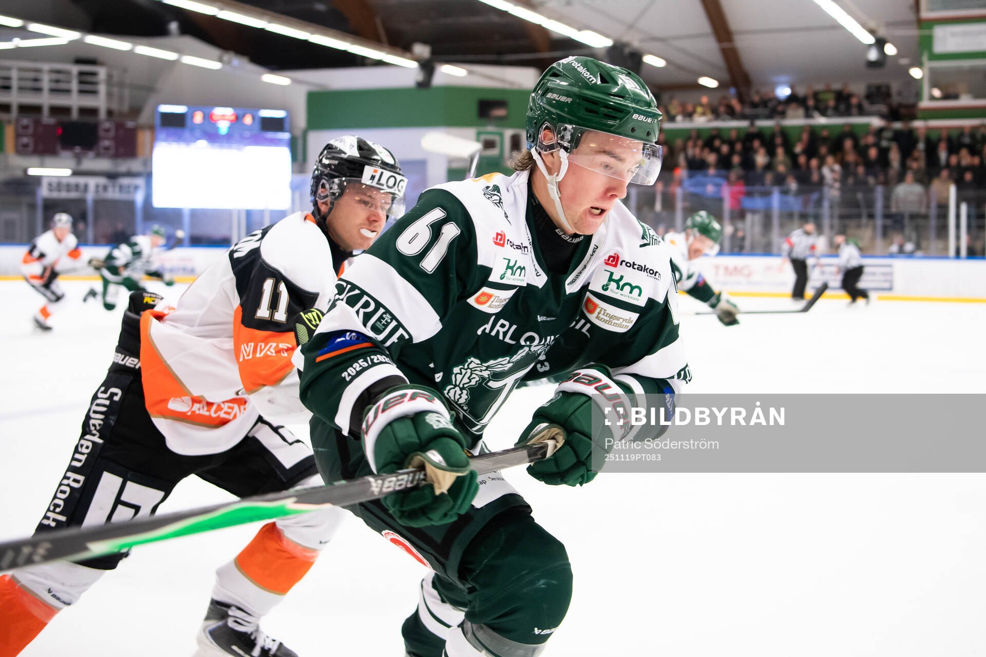 Karlskrona HKs Lukas Sjöblom och Tingsryds AIFs Eric