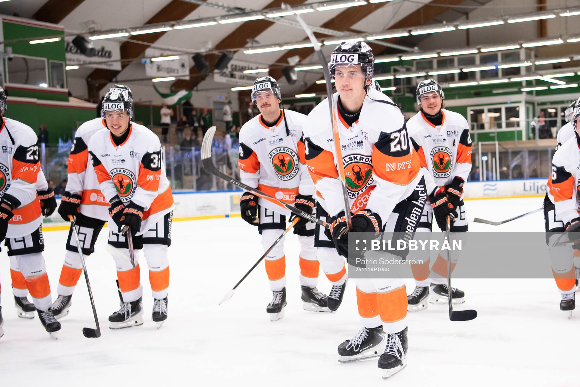 Karlskrona HKs Emil Saramaa Larsson jublar