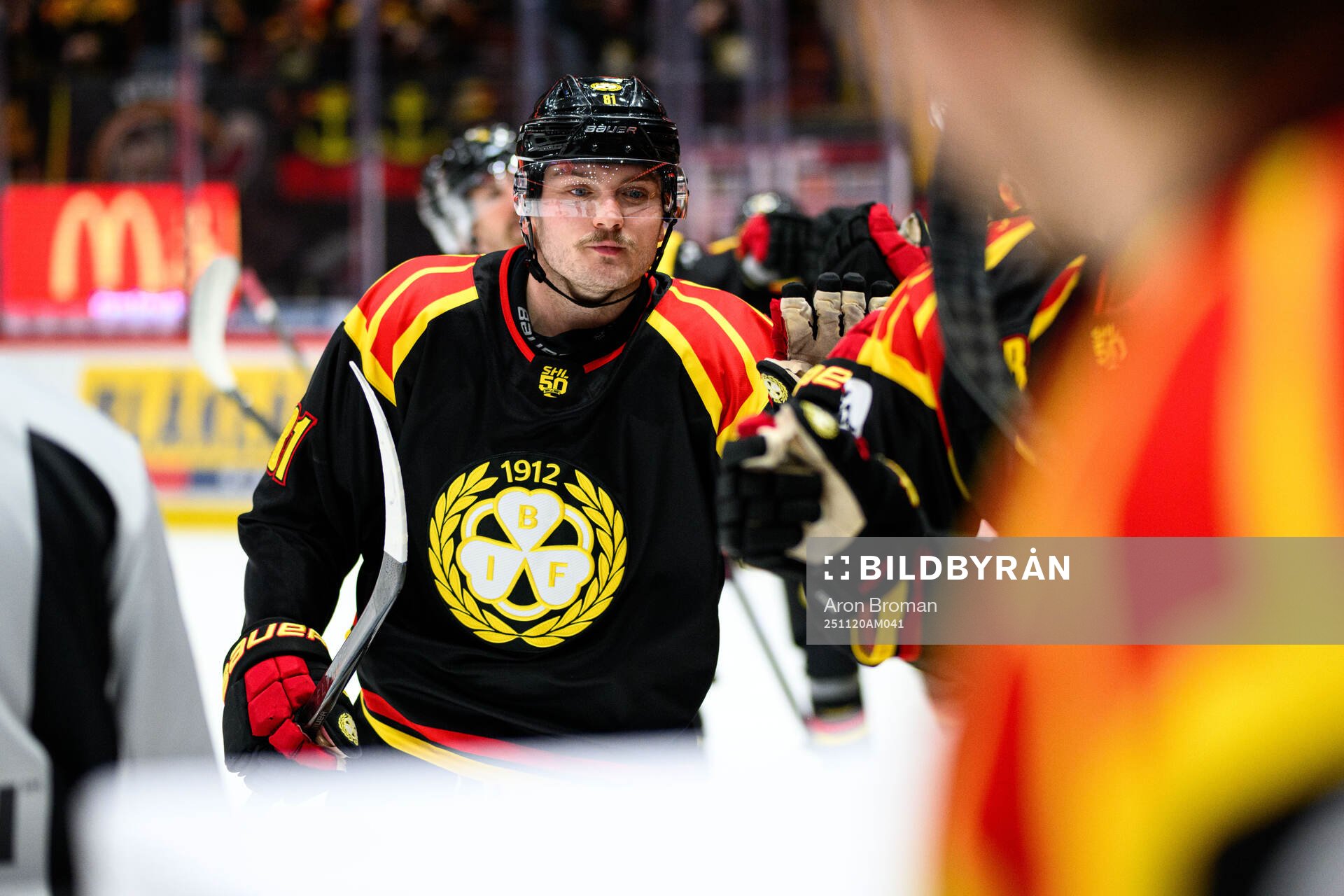 Brynäs Kieffer Bellows jublar