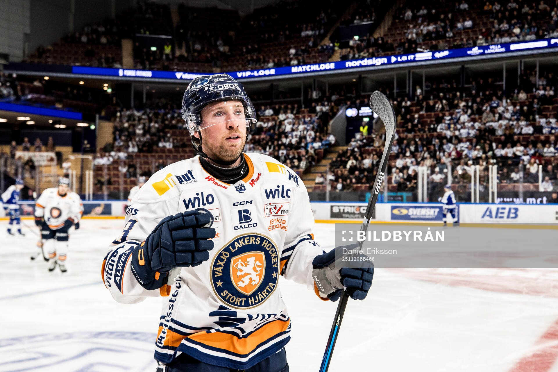 Växjös Dylan Mclaughlin jublar