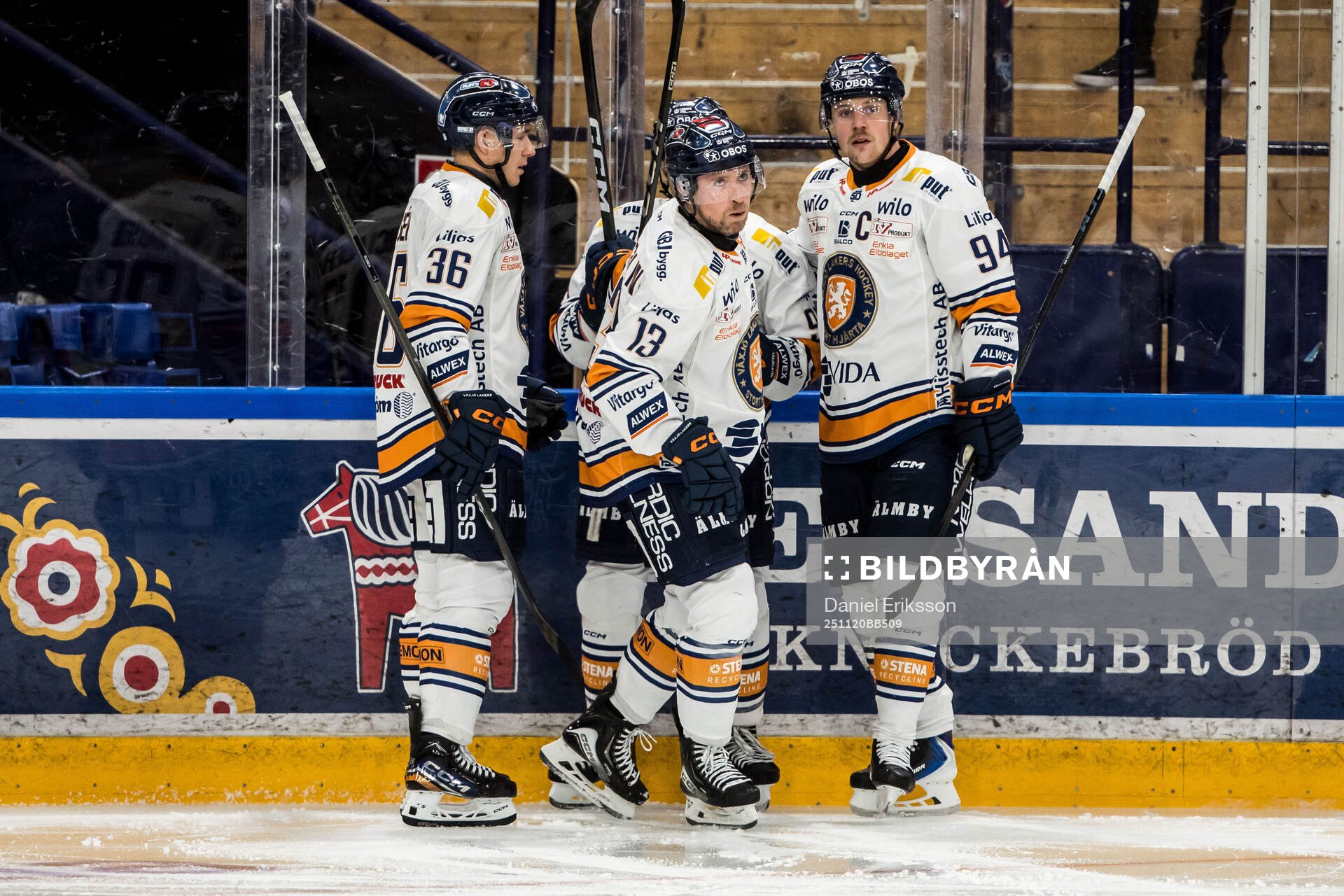 Växjös Dylan Mclaughlin jublar