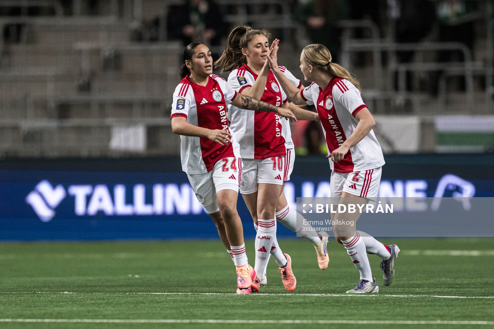 Joelle Smits celebrates