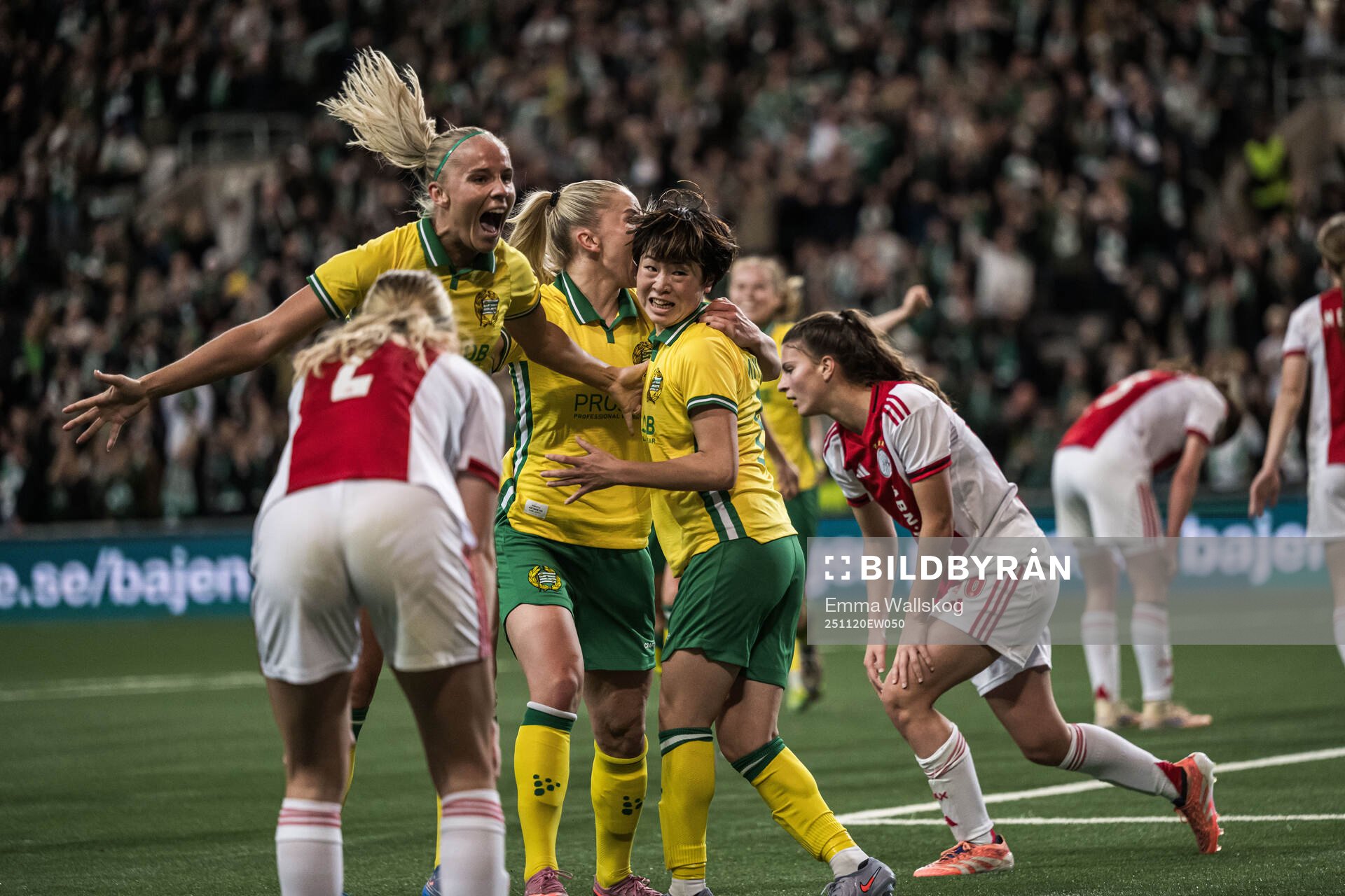 Asato Miyagawa and Stina Lennartsson of Hammarby