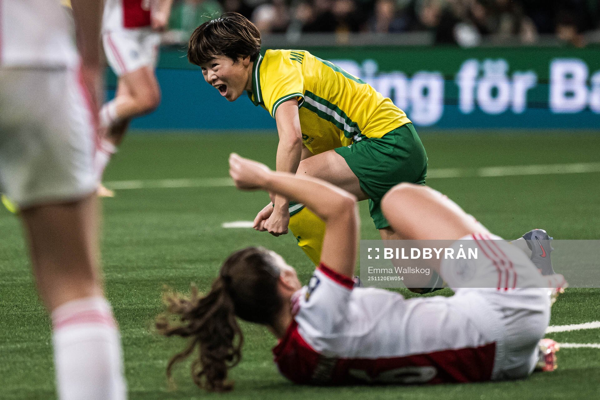 Asato Miyagawa of Hammarby celebrates