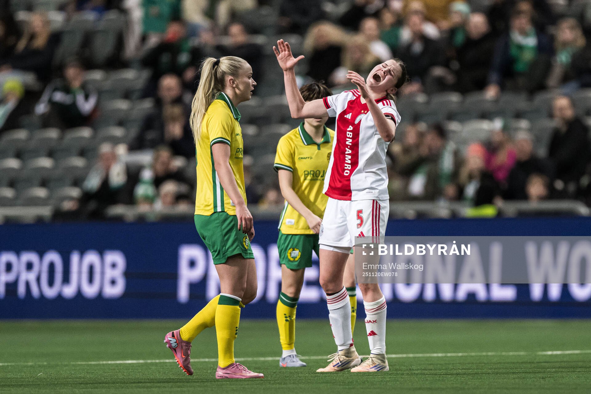 Renee van Asten of Ajax looks dejected