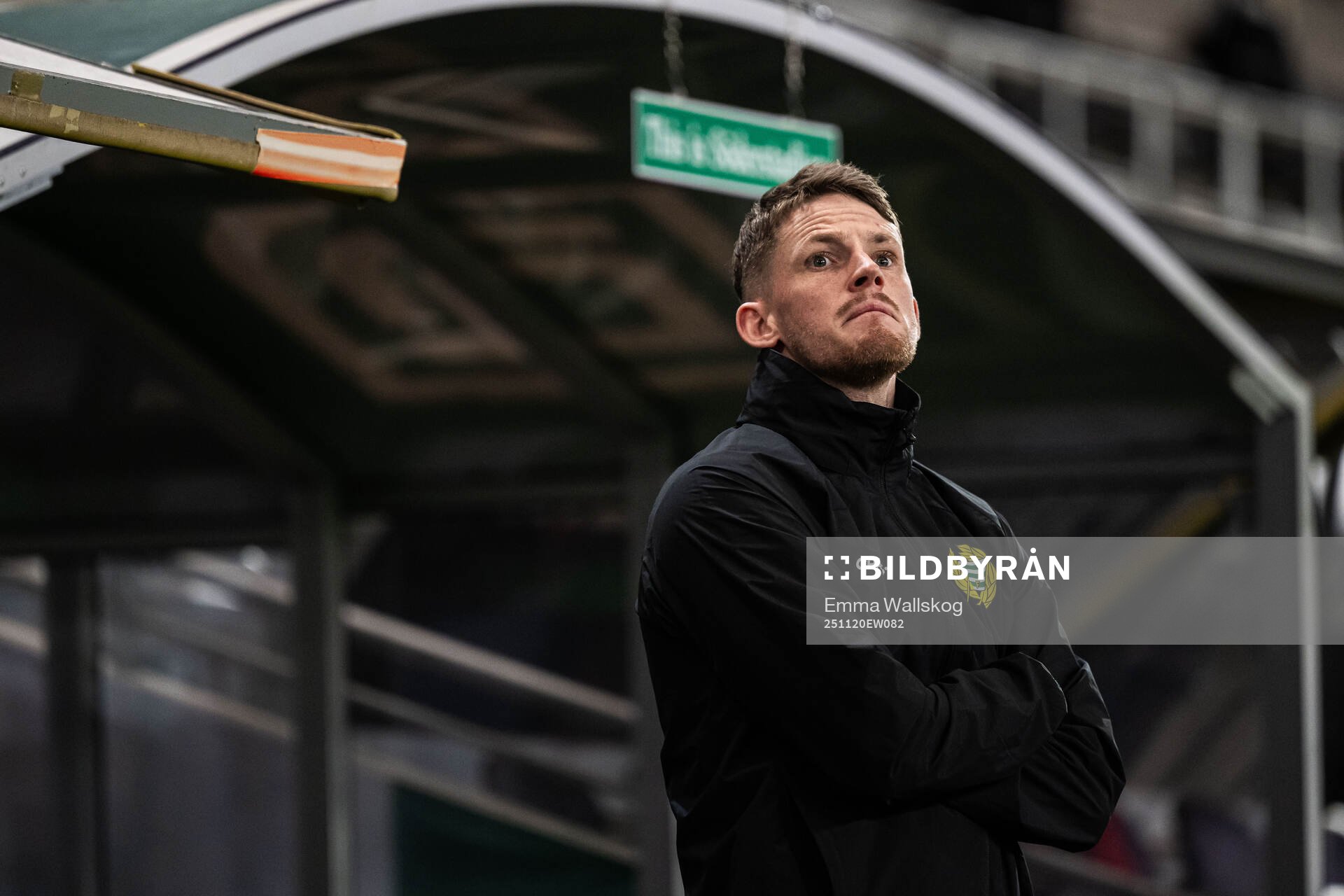 Assistant coach William Strömberg of Hammarby