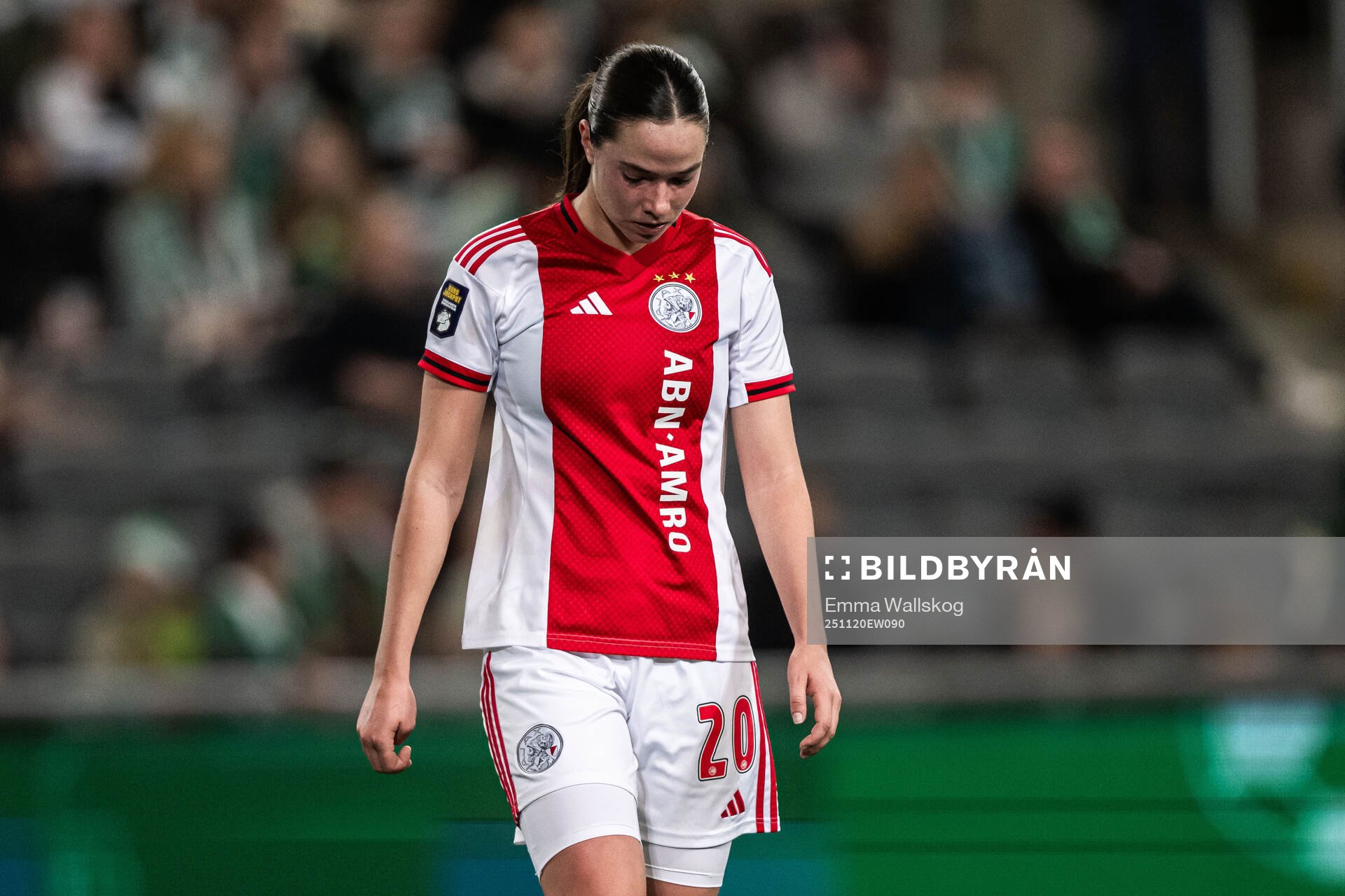 Isa Colin of Ajax looks dejected
