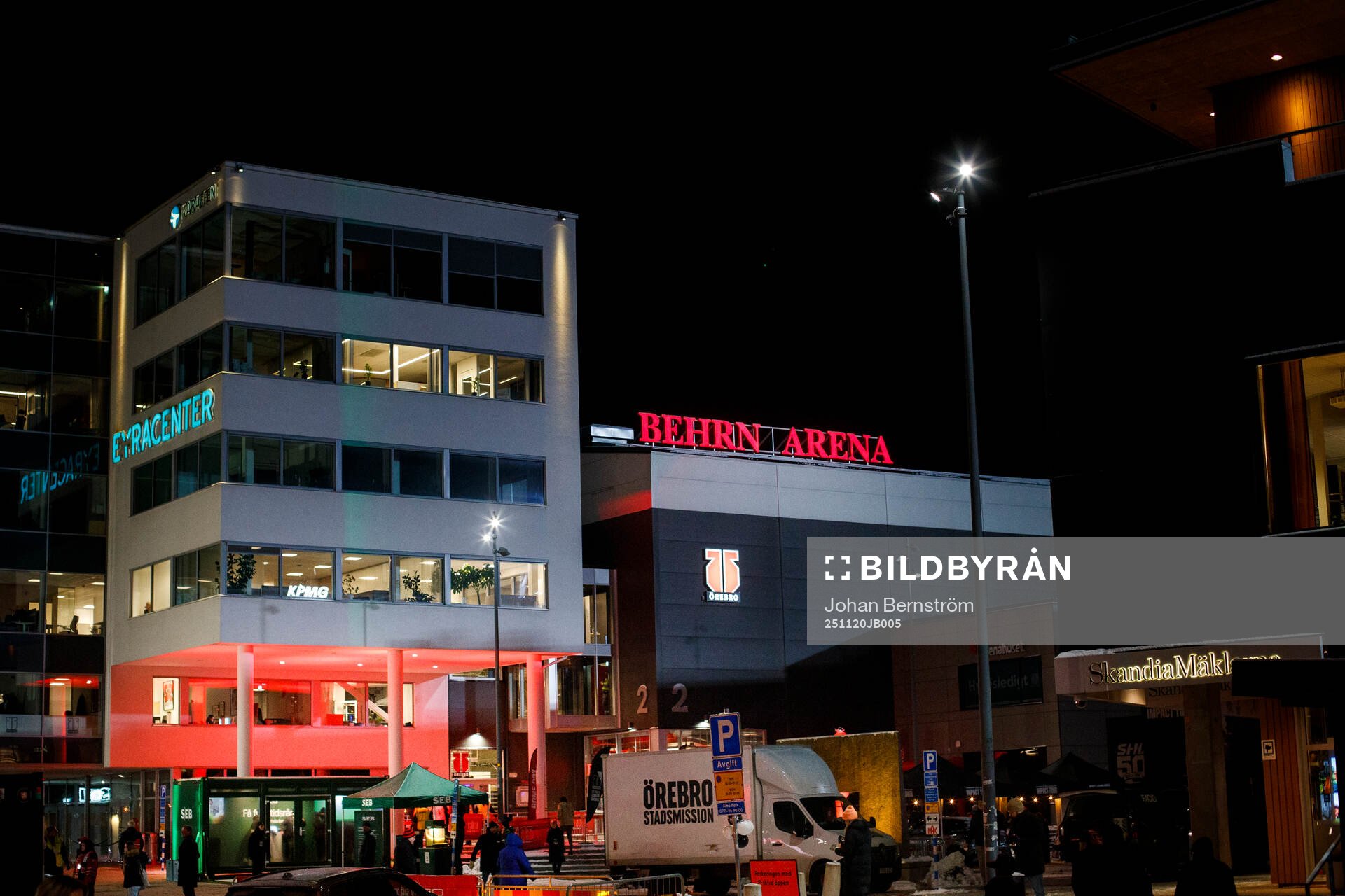 Behrn Arena exteriör och SHL Impact Tour