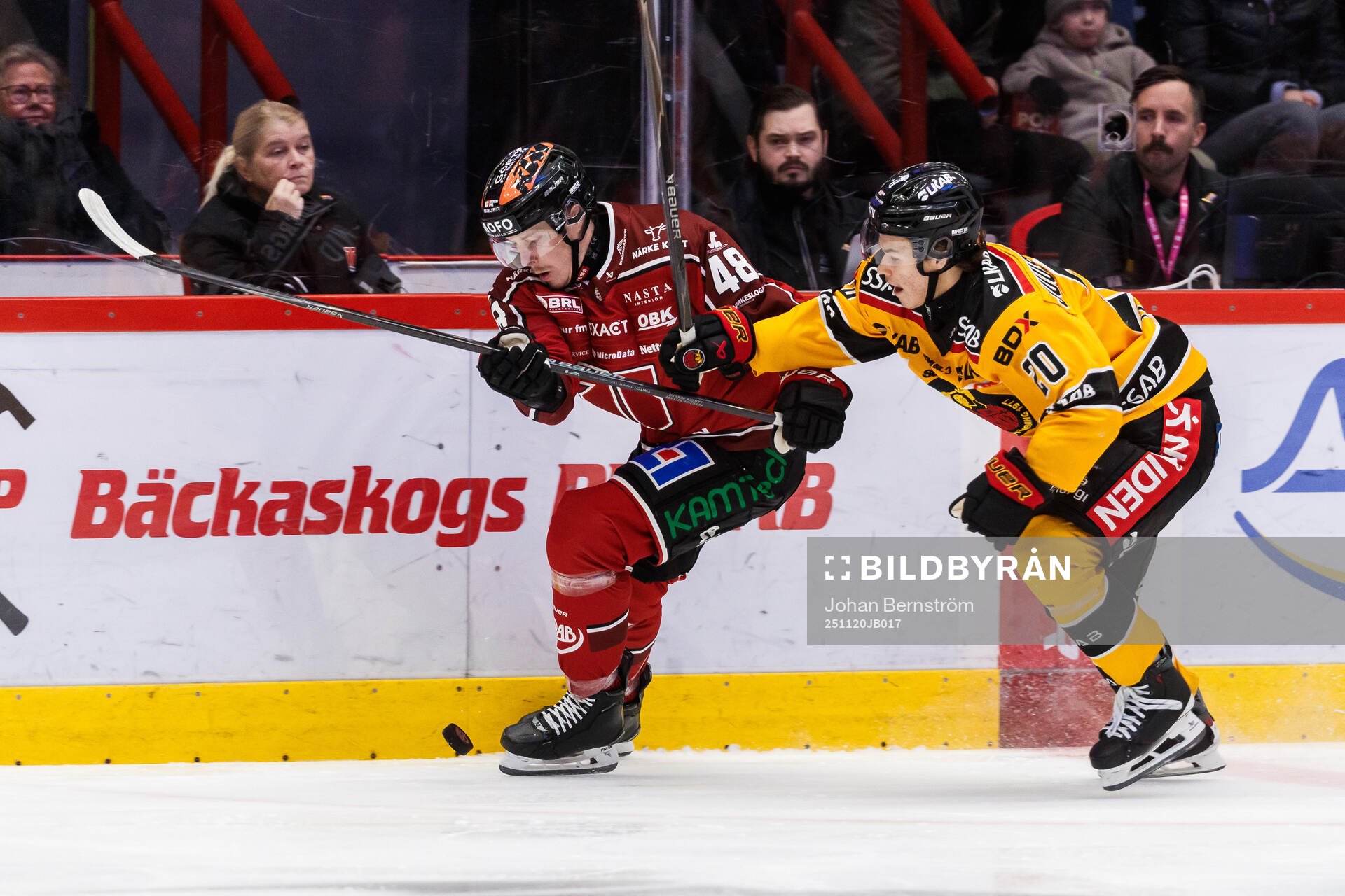 Örebros Juuso Vainio och Luleås Casper Juustovaara
