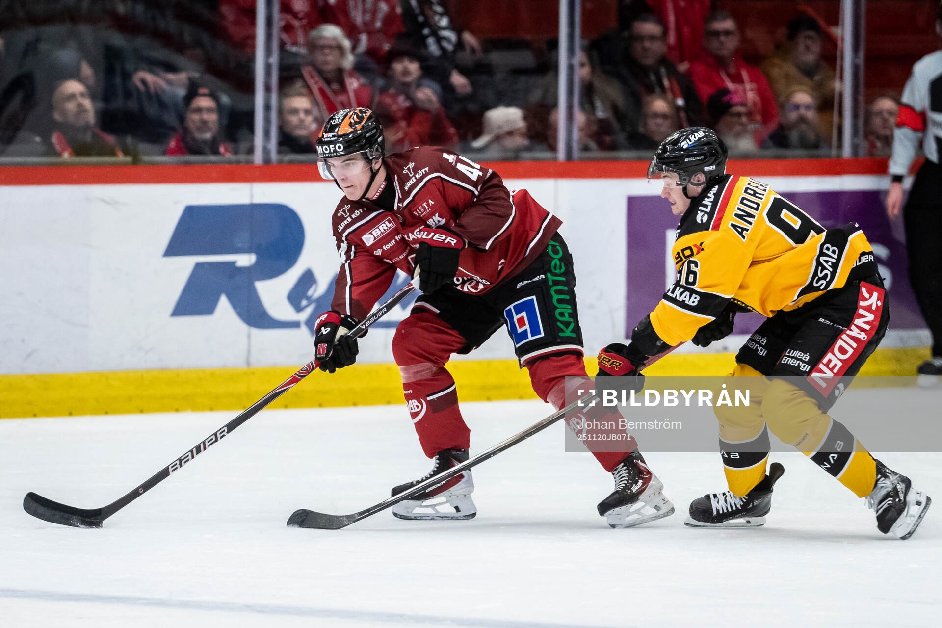 Örebros Melvin Fernström och Luleås Pontus Andreasson