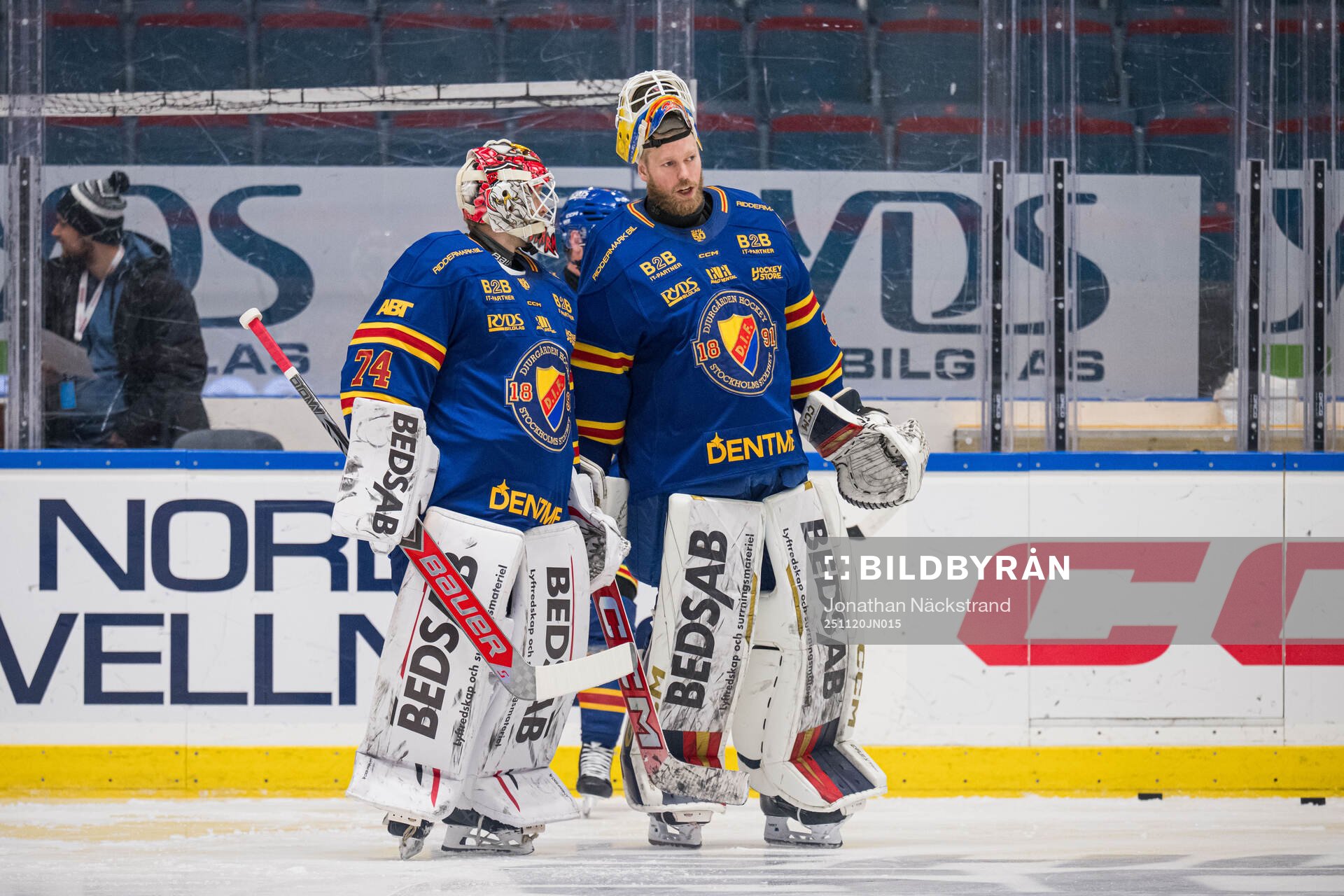 Djurgårdens målvakt Daniel Marmenlind och målvakt Magnus