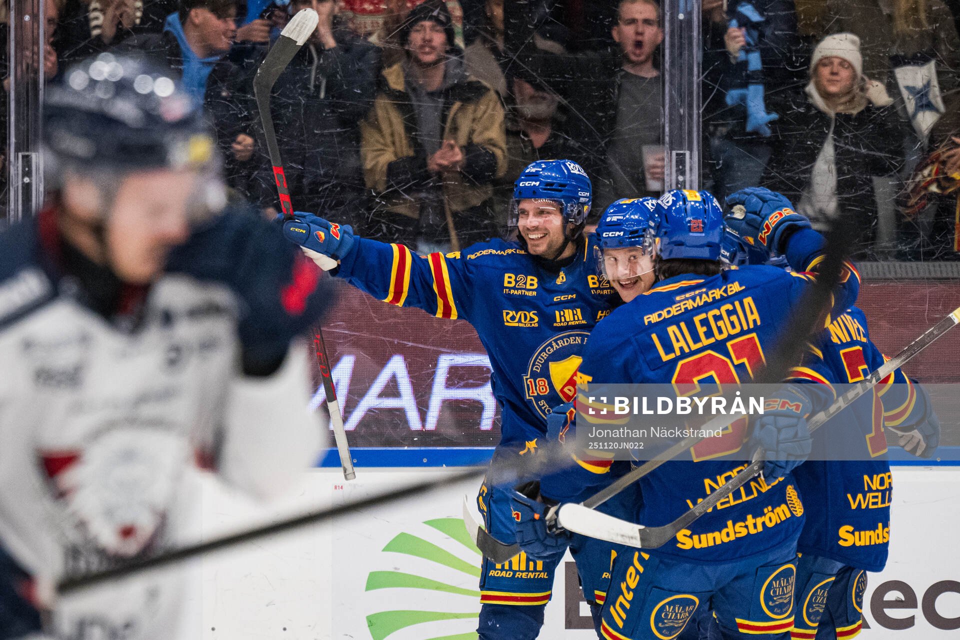 Djurgårdens Jacob Josefson jublar