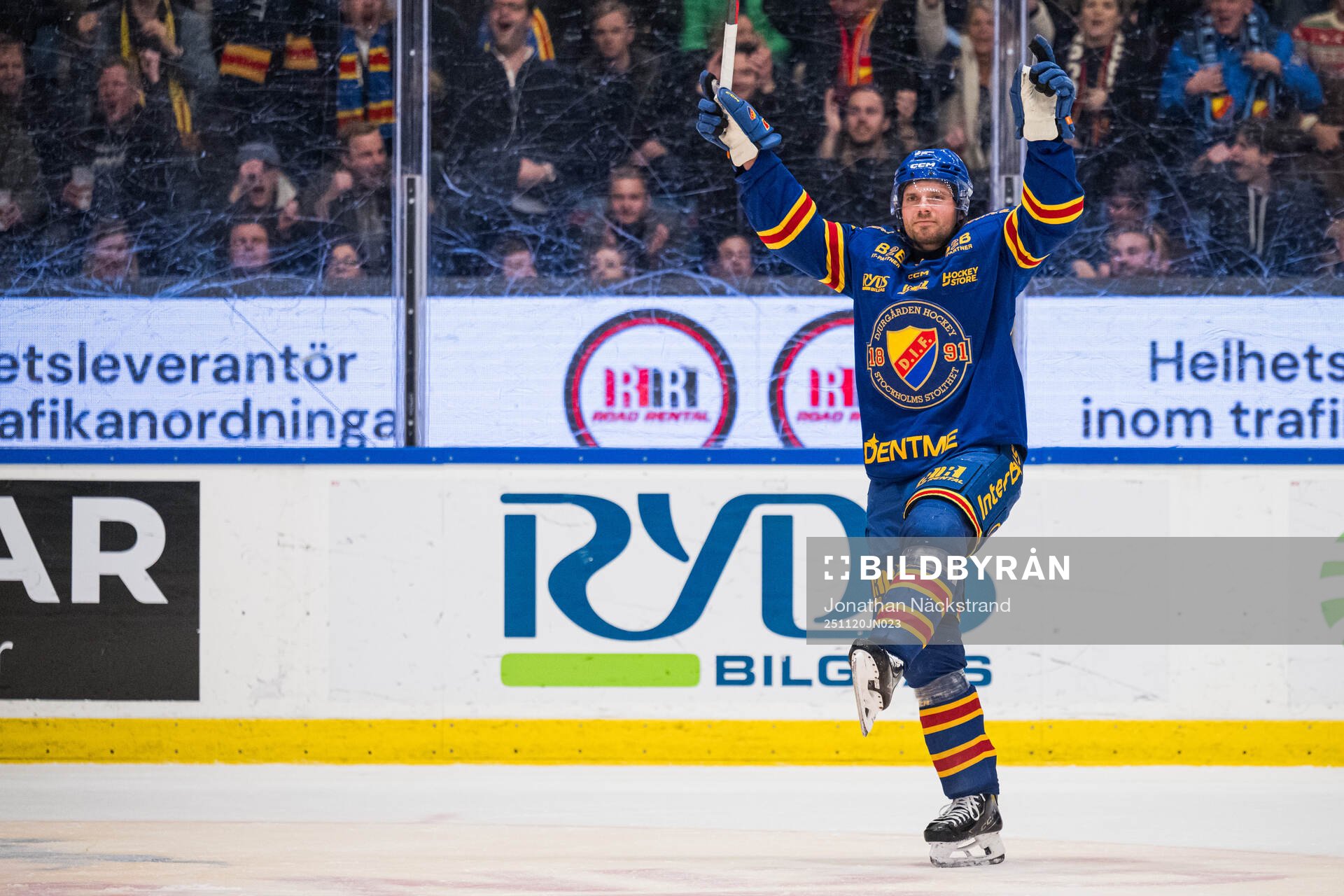 Djurgårdens Jacob Josefson jublar