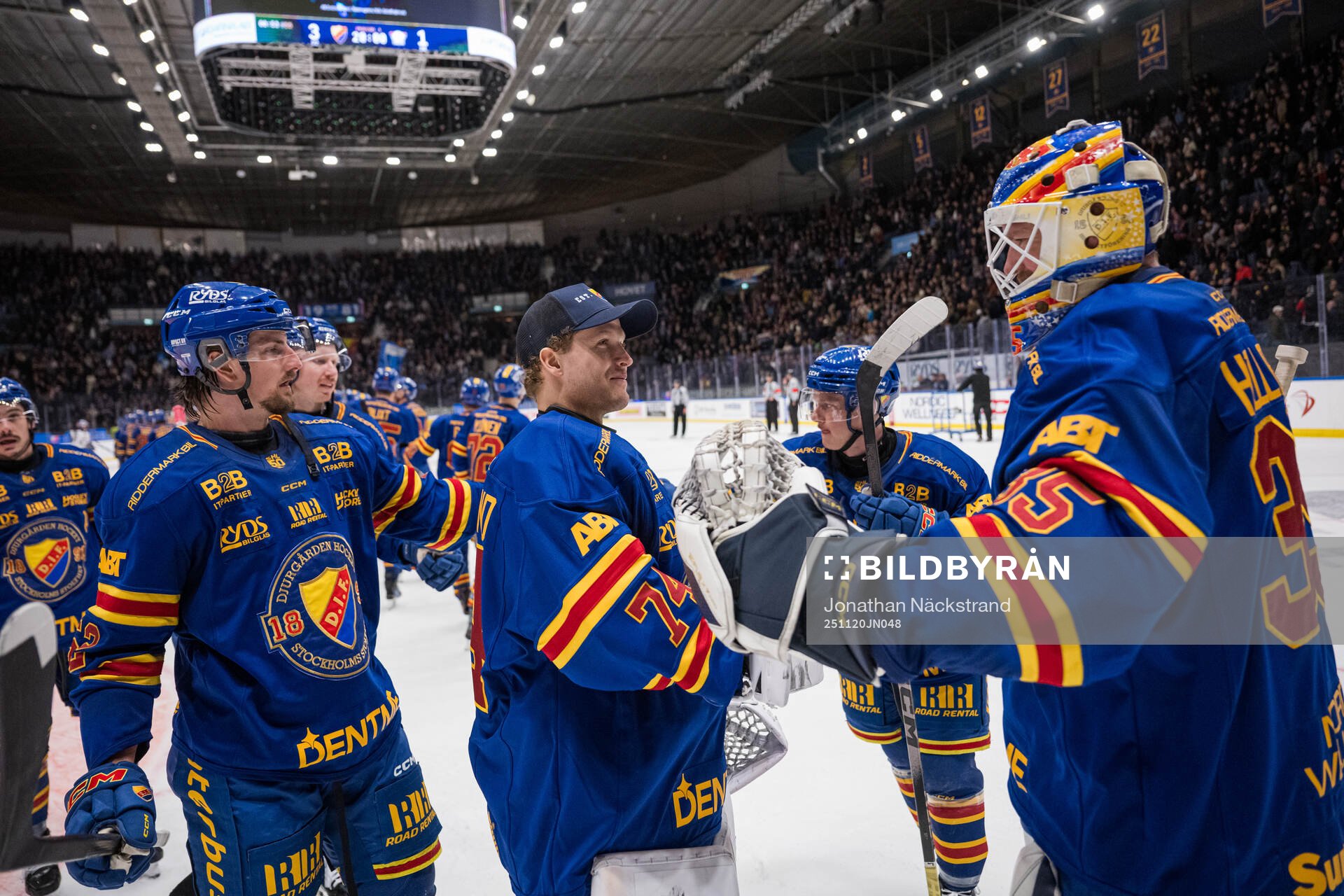 Djurgårdens målvakt Daniel Marmenlind och målvakt Magnus