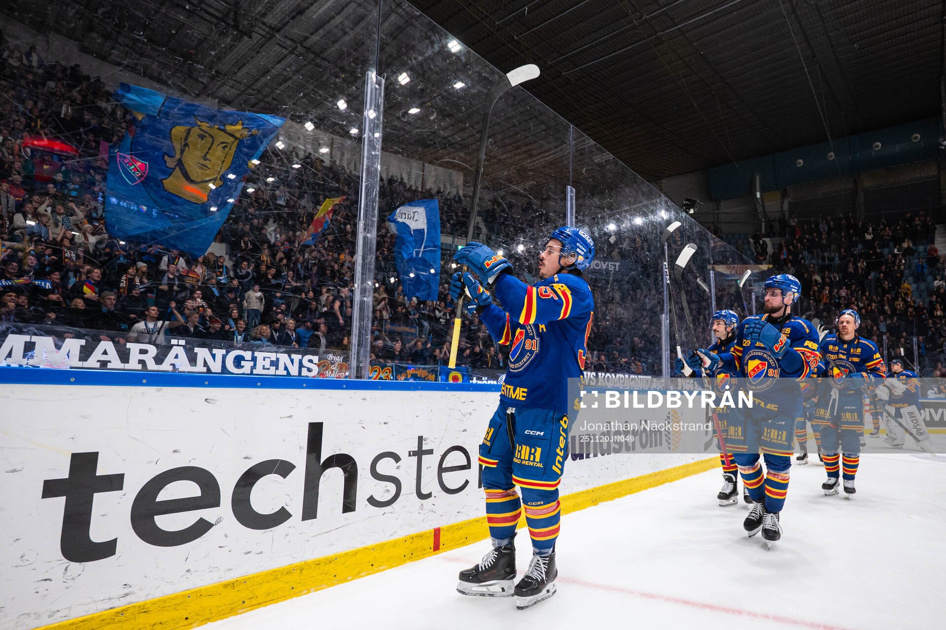 Djurgårdens Charles Hudon jublar