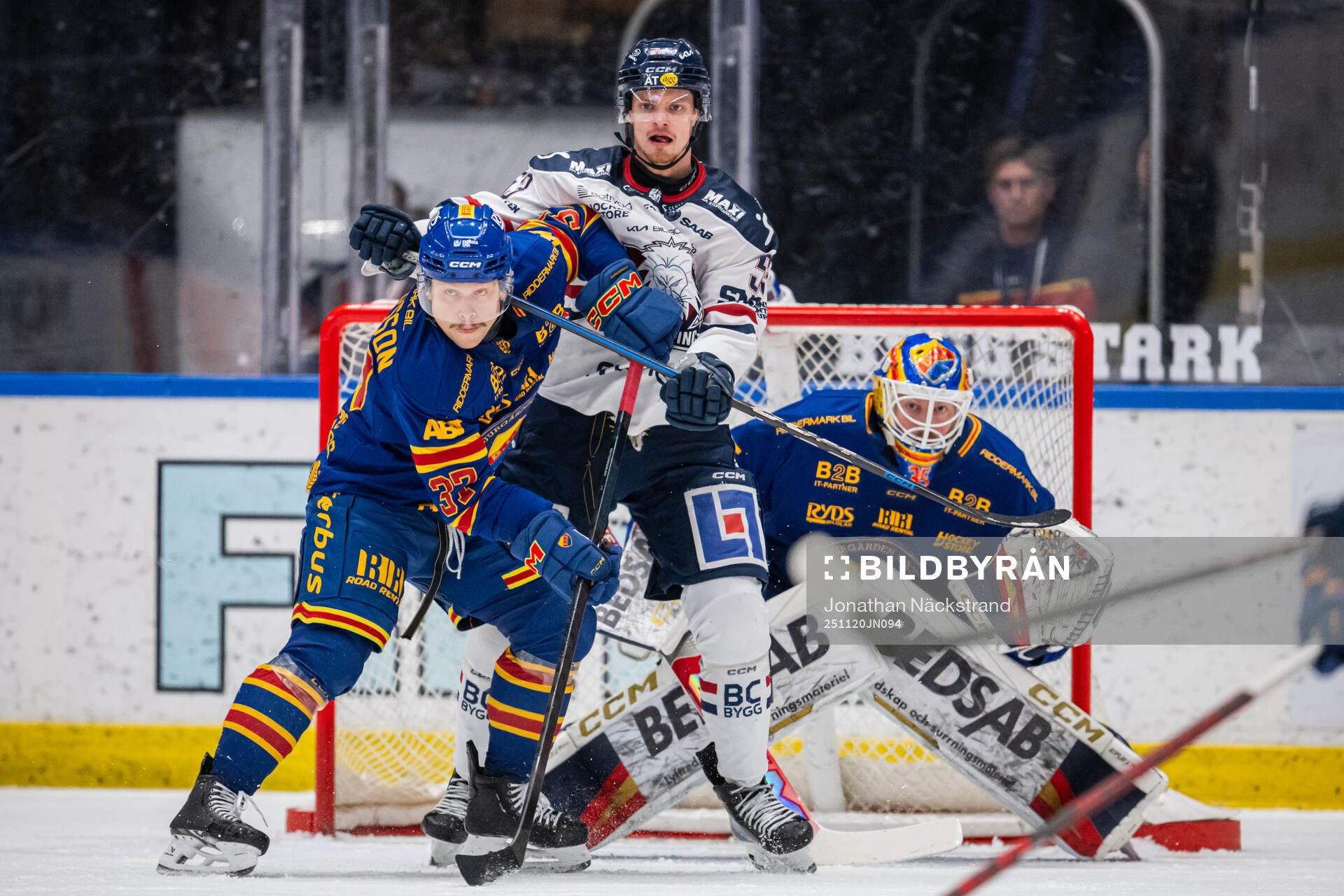 Djurgårdens Jesper Pettersson och Linköpings Adam Hofbauer