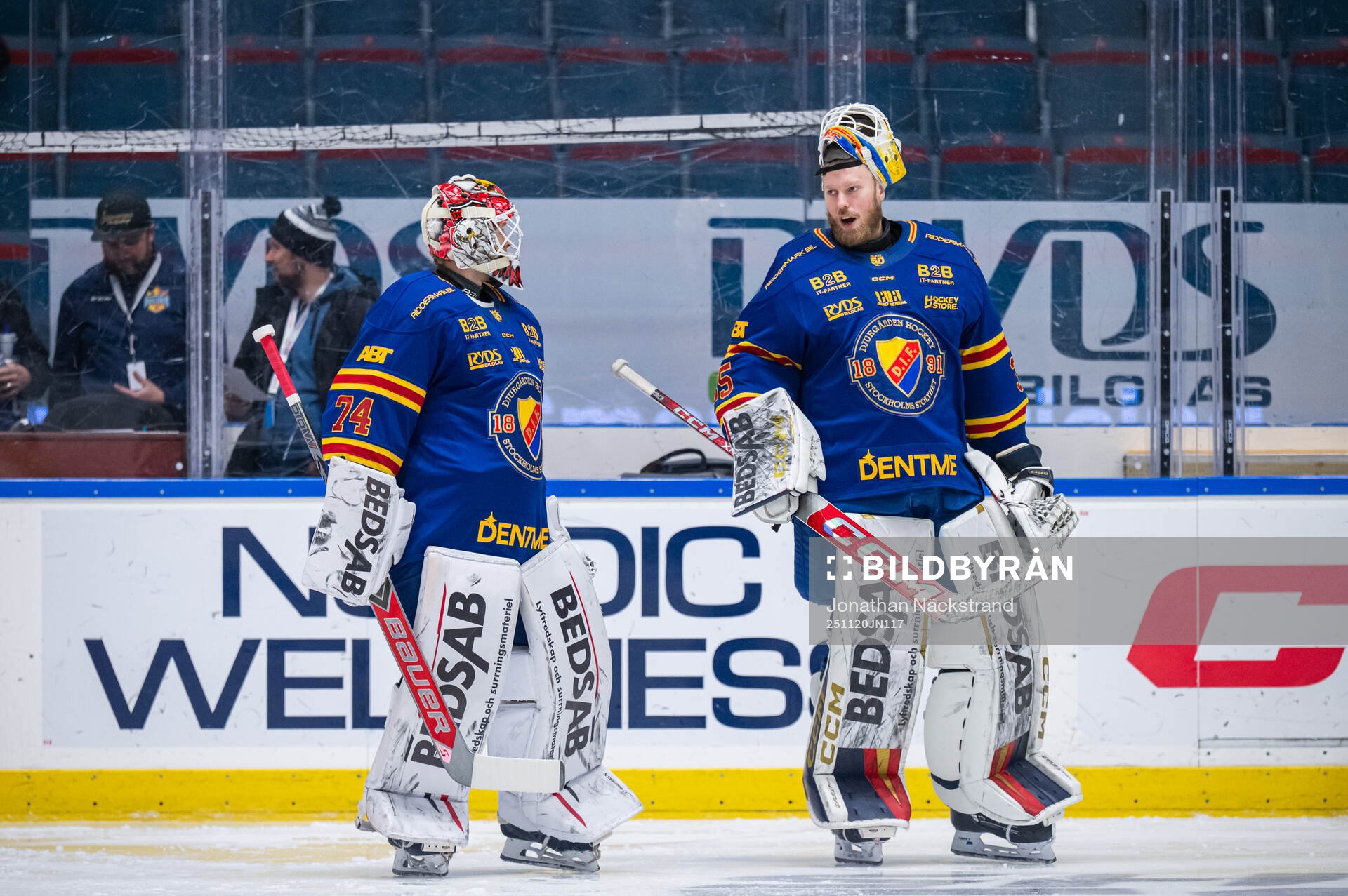Djurgårdens målvakt Daniel Marmenlind och målvakt Magnus