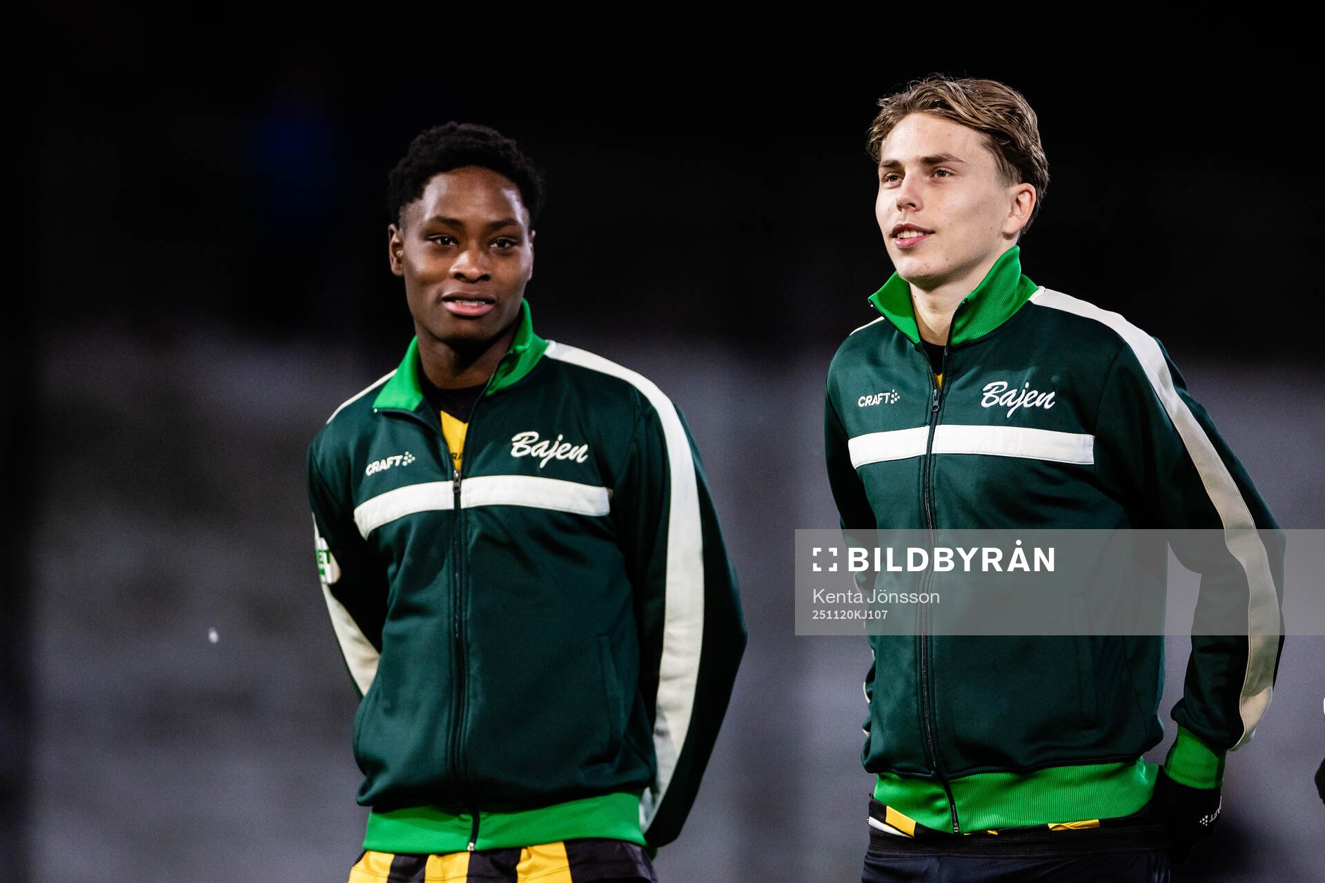 Hammarby TFFs Keyano Marrah och Wilson Lindberg Uhrström