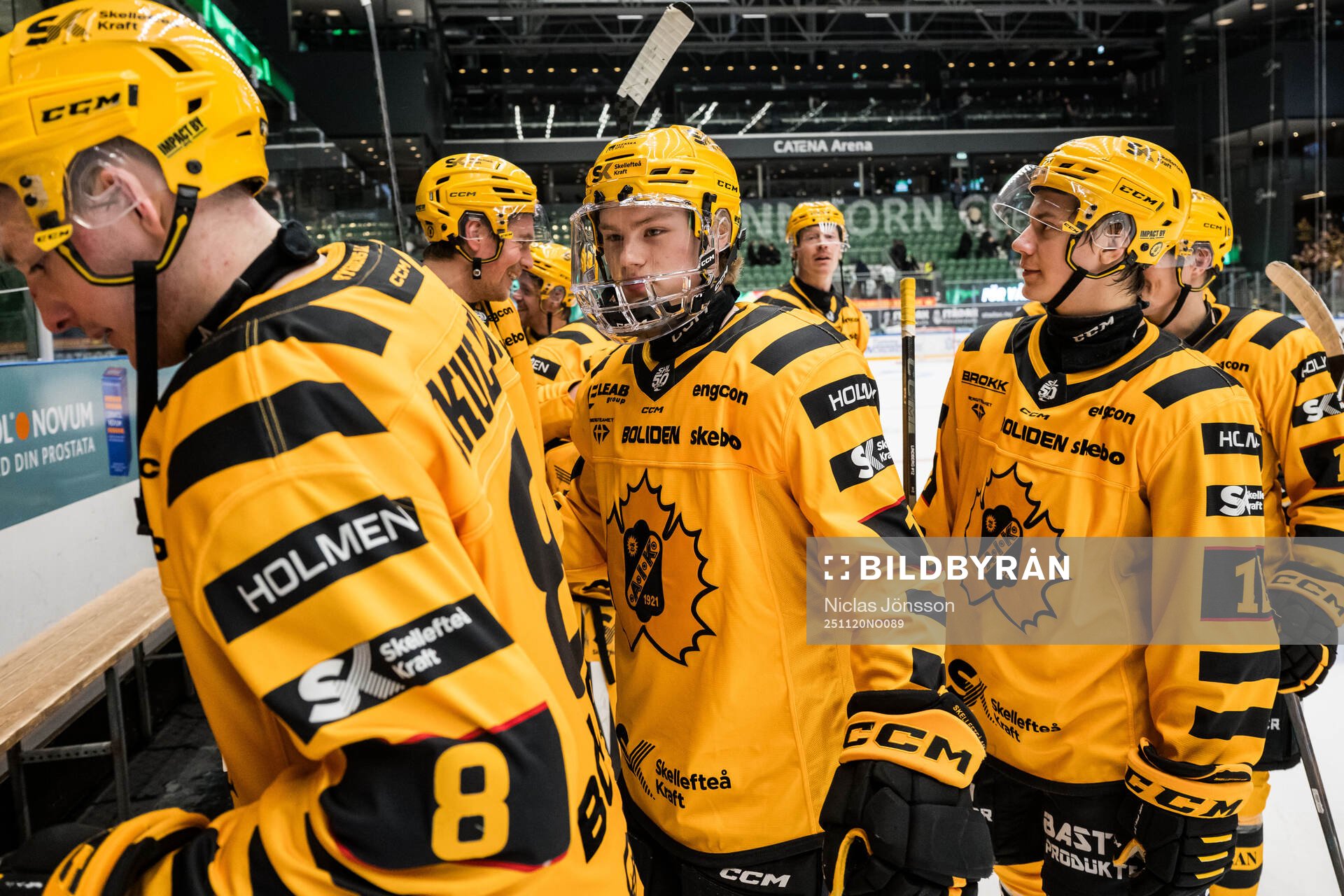 Skellefteås Viktor Klingsell jublar