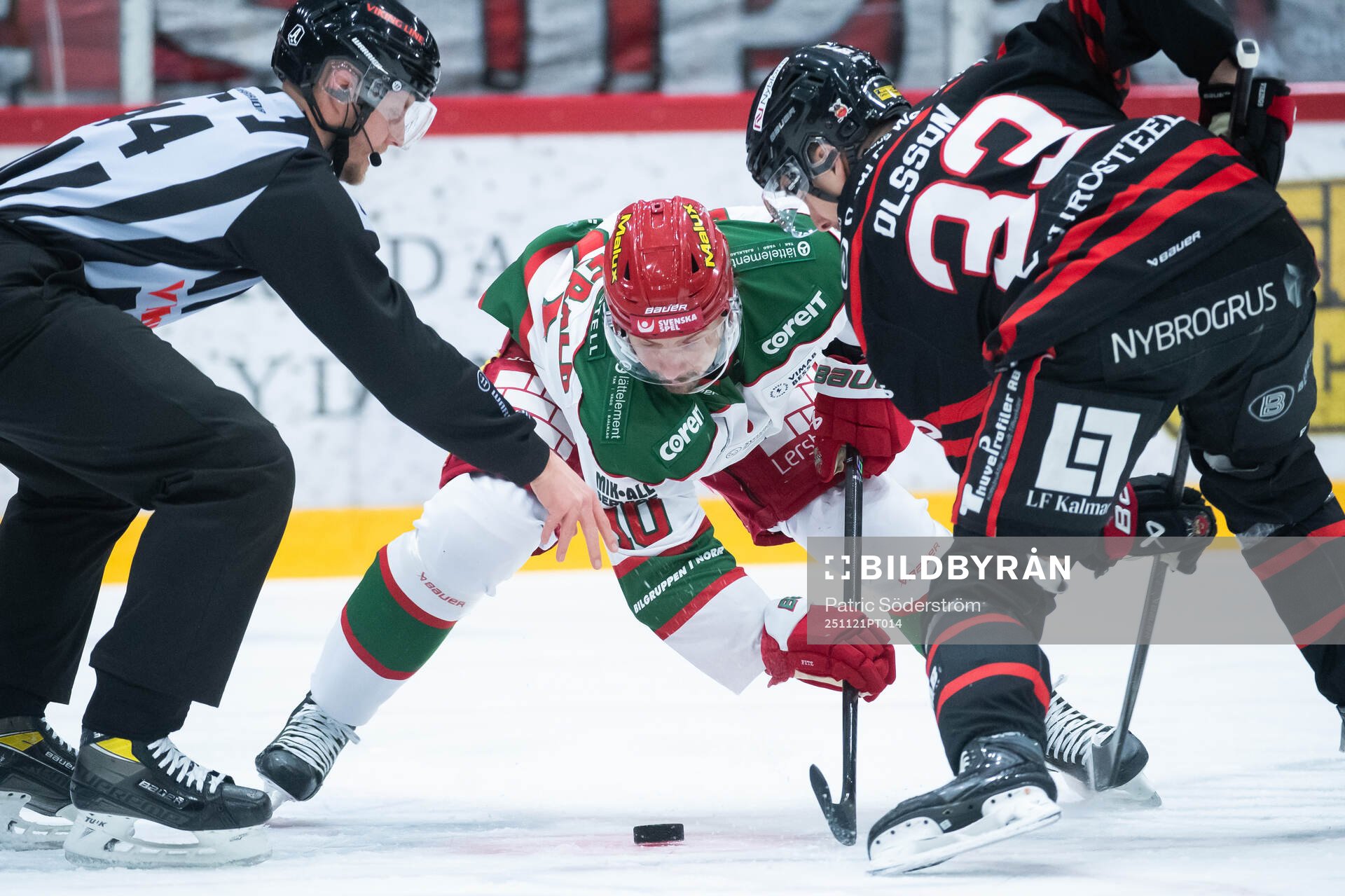Modos Gerry Fitzgerald och Nybro Vikings Felix Olsson