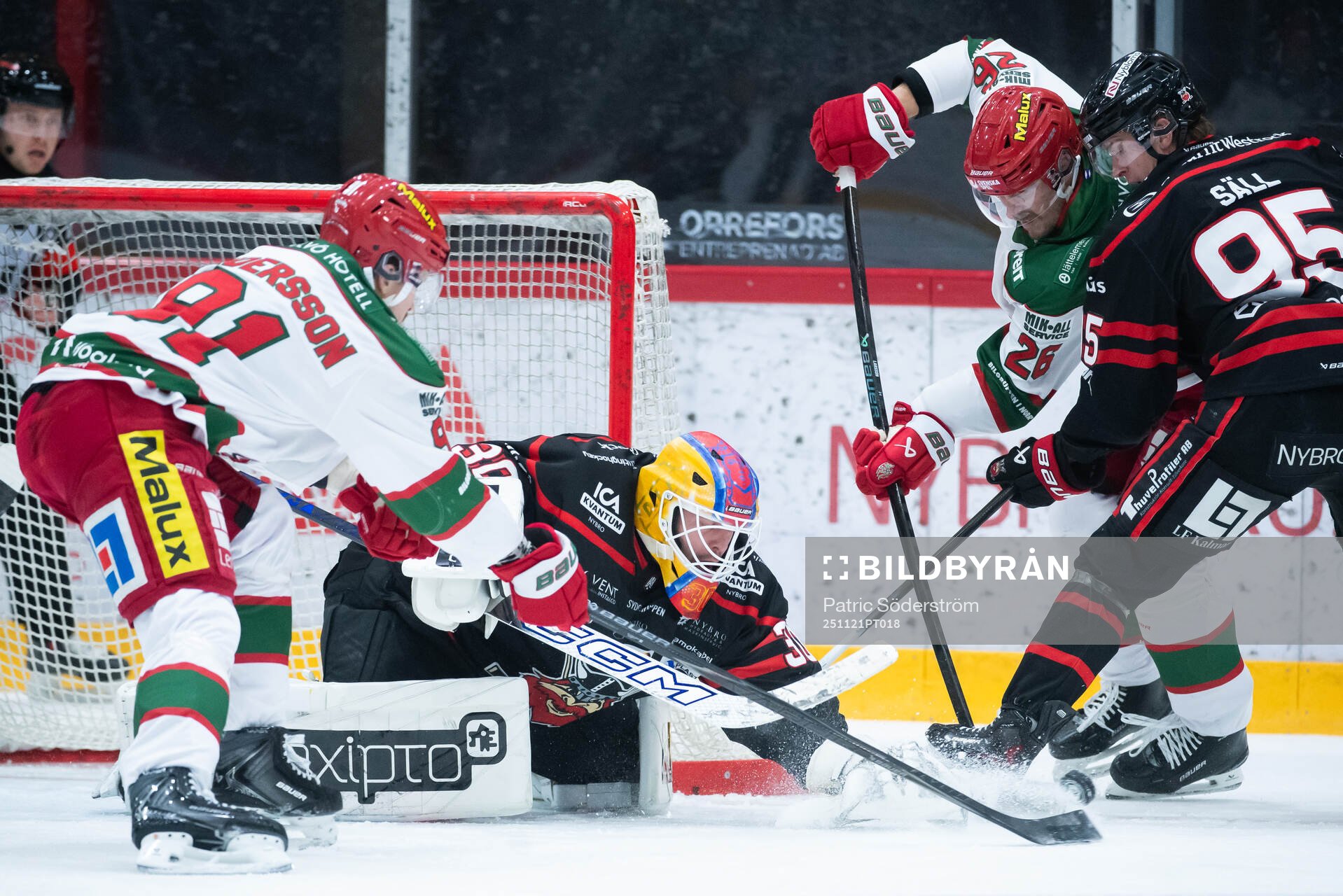 Modos Linus Andersson och Emil Larsson mot Nybro Vikings