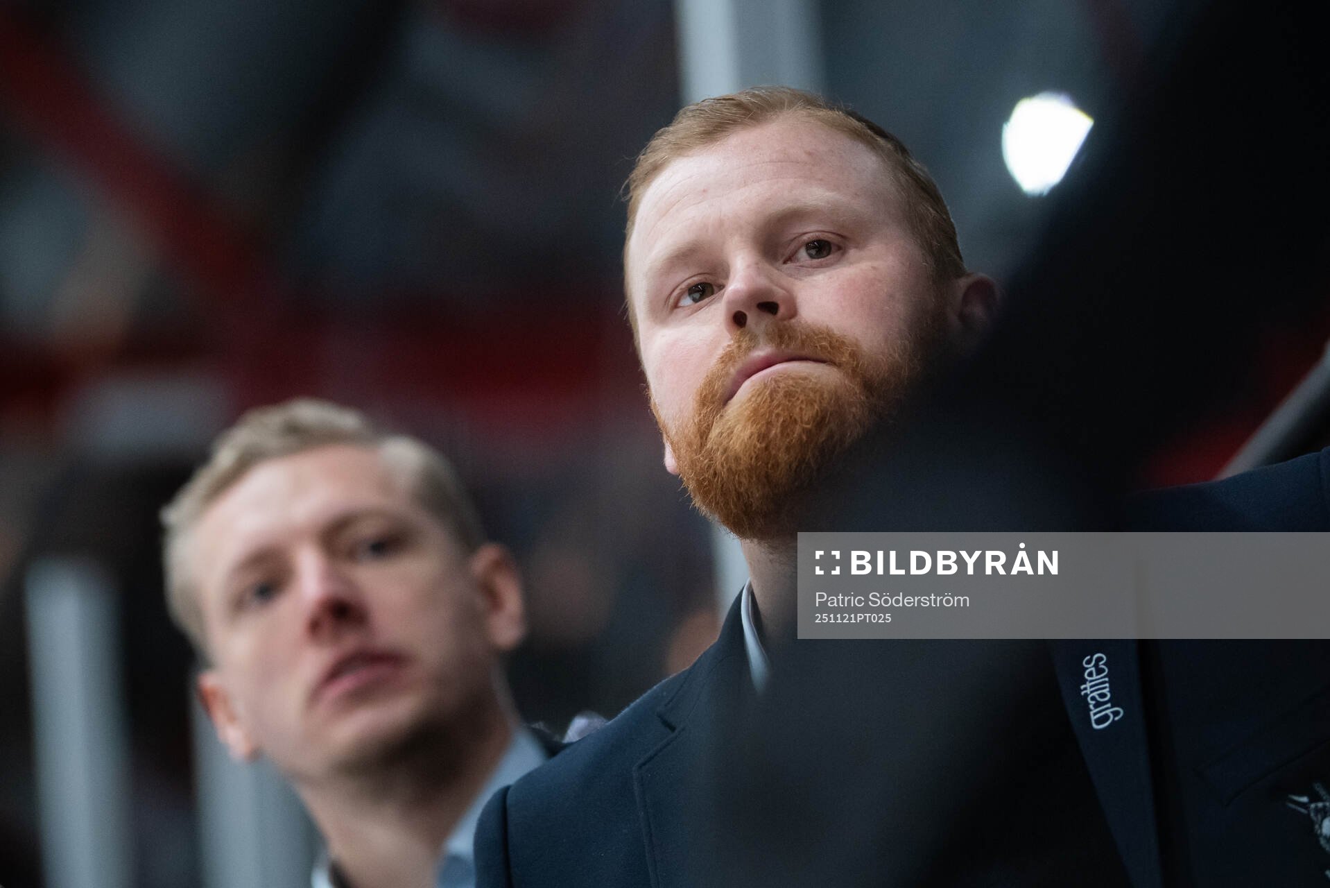 Nybro Vikings huvudtränare Hampus Sylvegård och