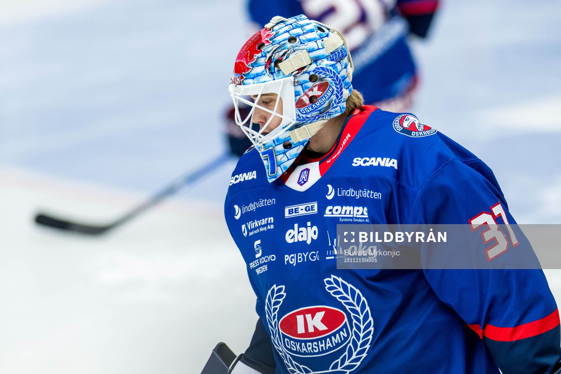 Oskarshamns målvakt Emil Vuorio