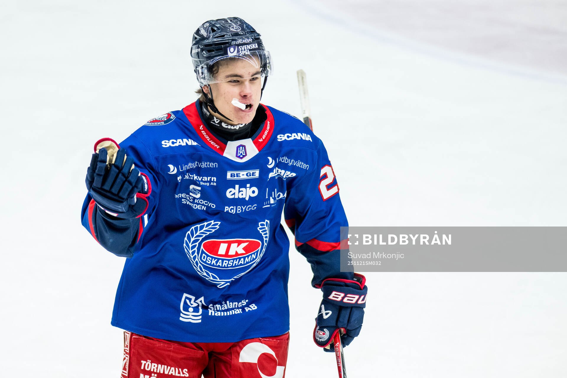 Oskarshamns Viggo Nordlund jublar