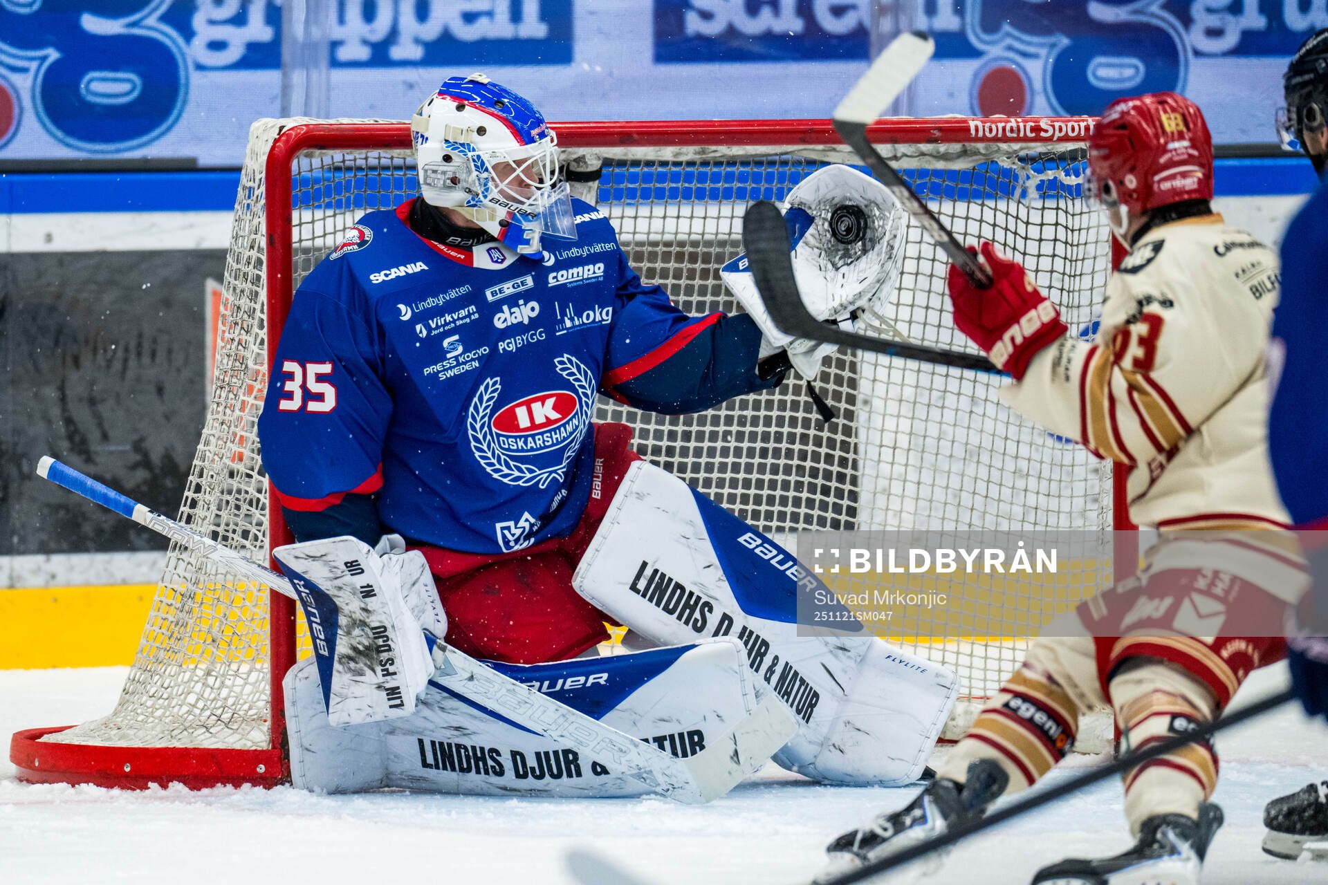 Oskarshamns målvakt Olof Glifford