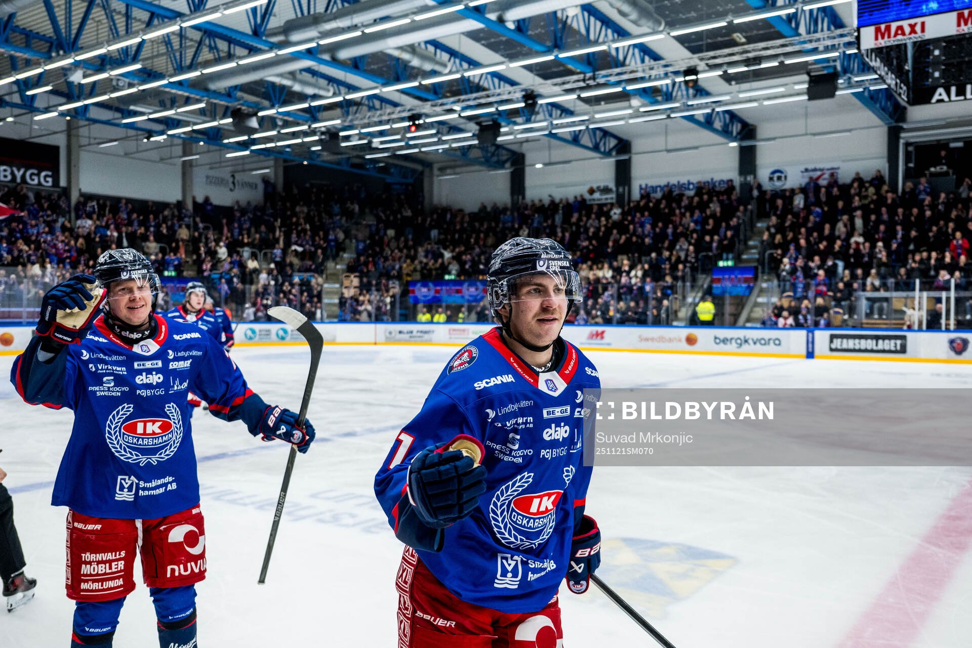 Oskarshamns Joni Ikonen jublar