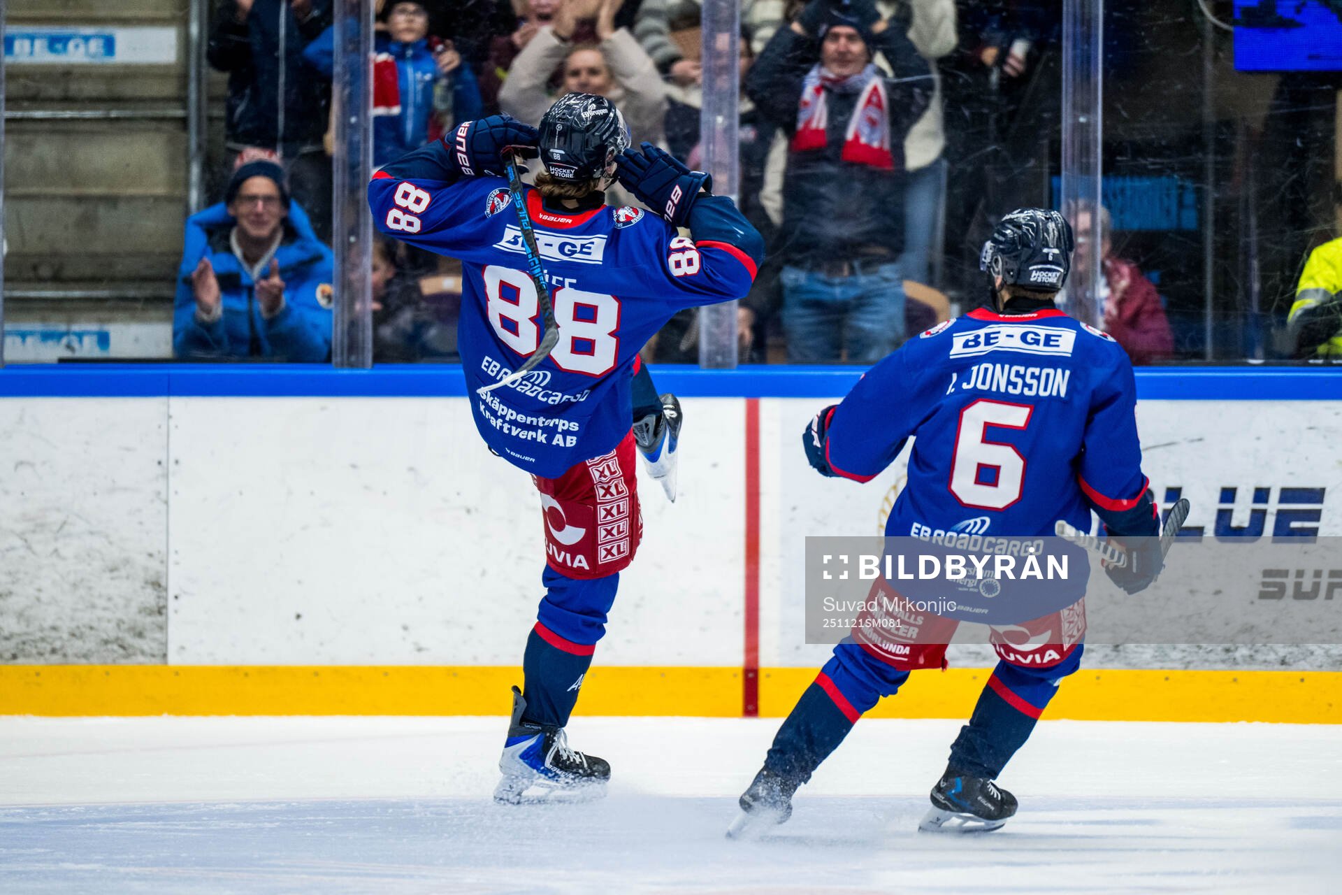 Oskarshamns Herman Träff jublar
