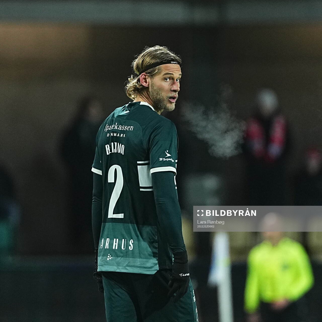 SILKEBORG, DANMARK - 21. NOVEMBER 2025: Felix Beijmo AGF