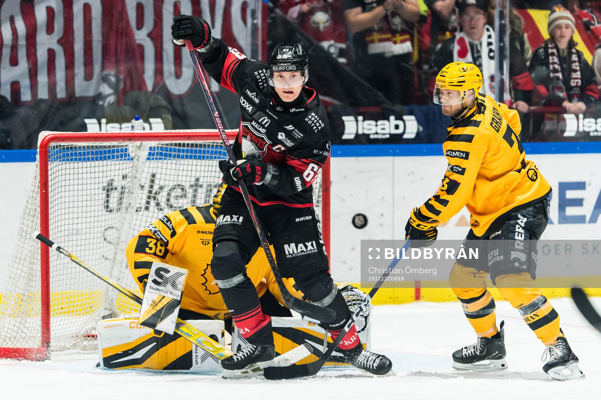 Malmö Redhawks Fredrik Händemark oroar framför