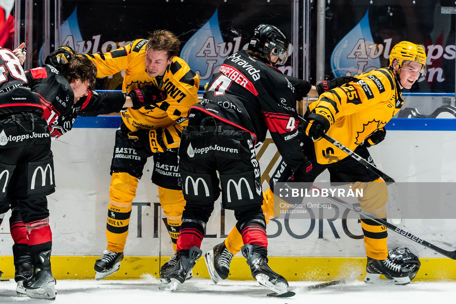 Malmö Redhawks Johan Ivarsson och Martin Schreiber och
