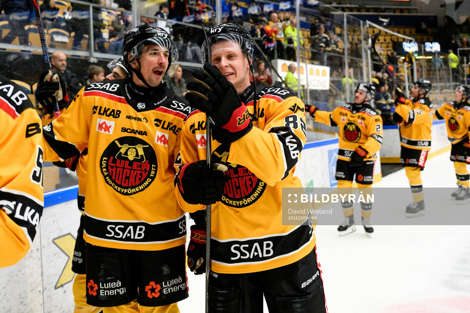 Luleås Otto Leskinen jublar