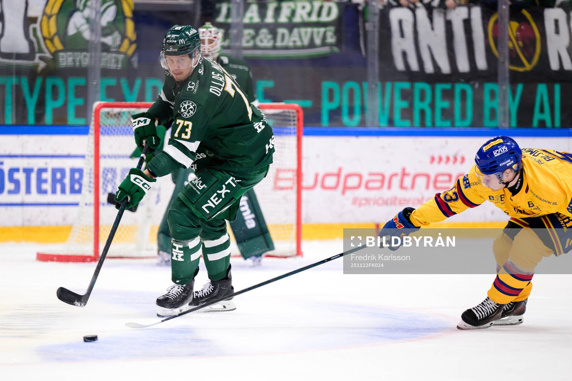 Färjestads Adam Ollas Mattsson och Djurgårdens David