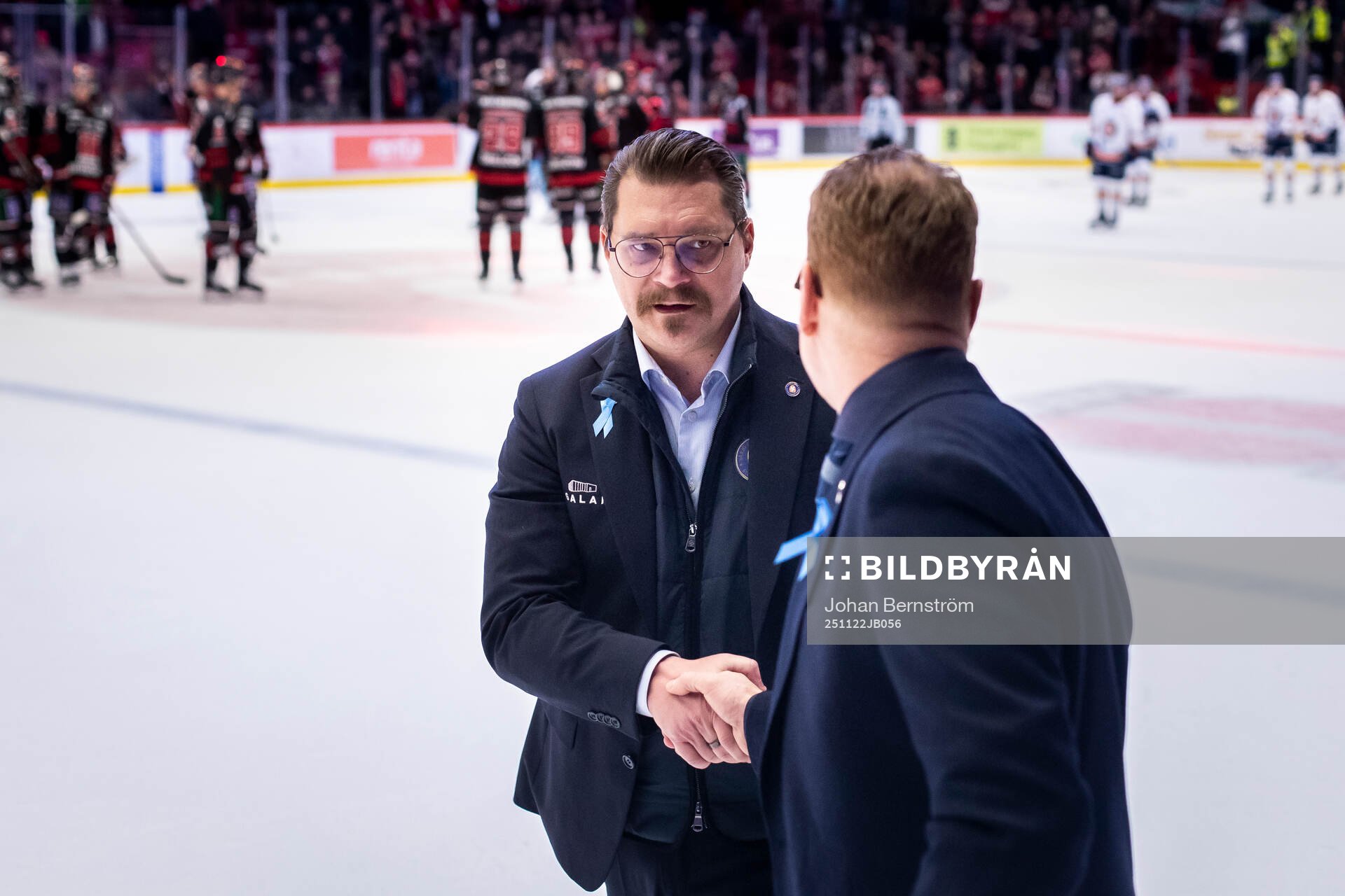 Växjös tränare Björn Hellkvist och Örebros tränare
