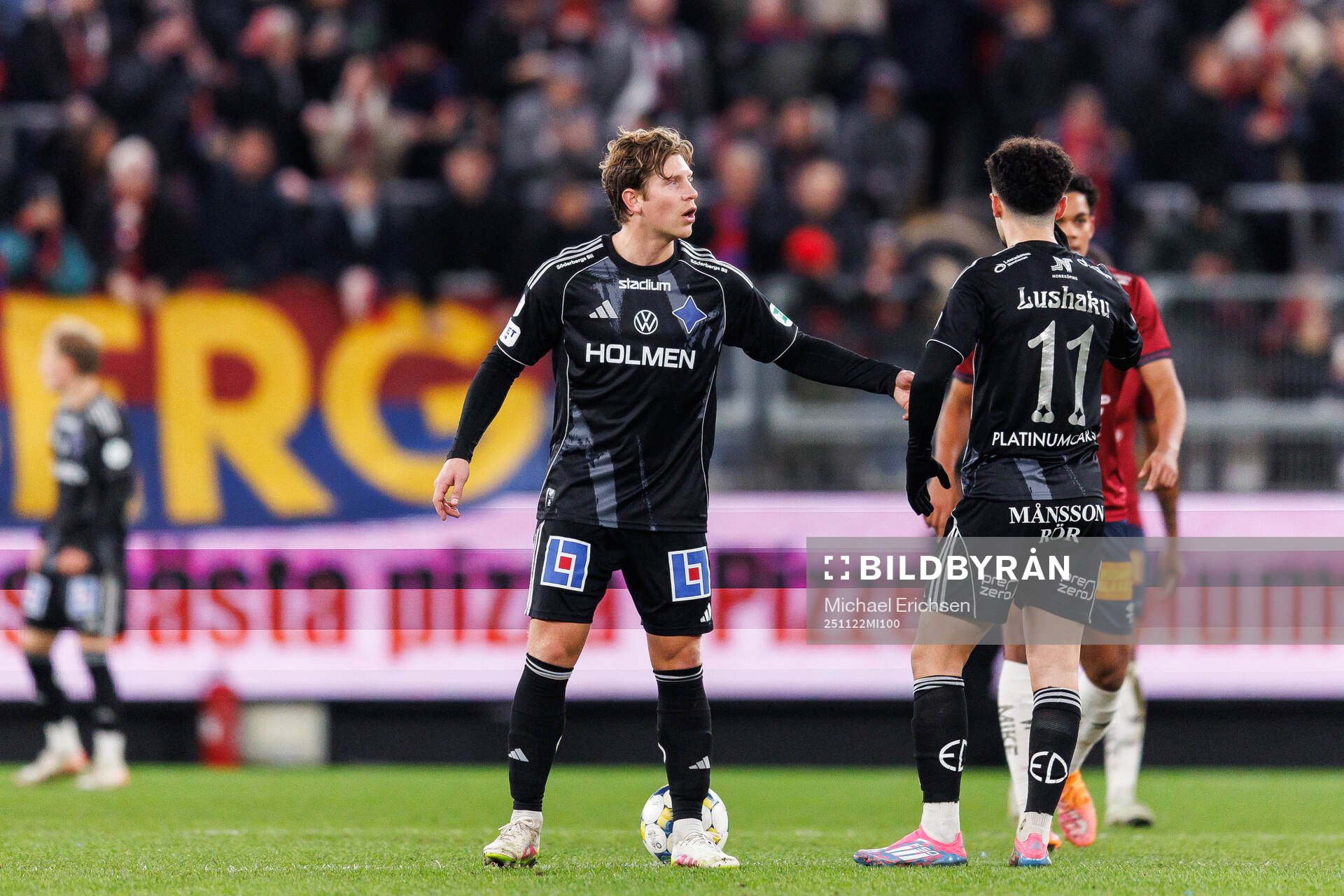IFK Norrköpings Alexander Fransson och Ismet Lushaku deppar