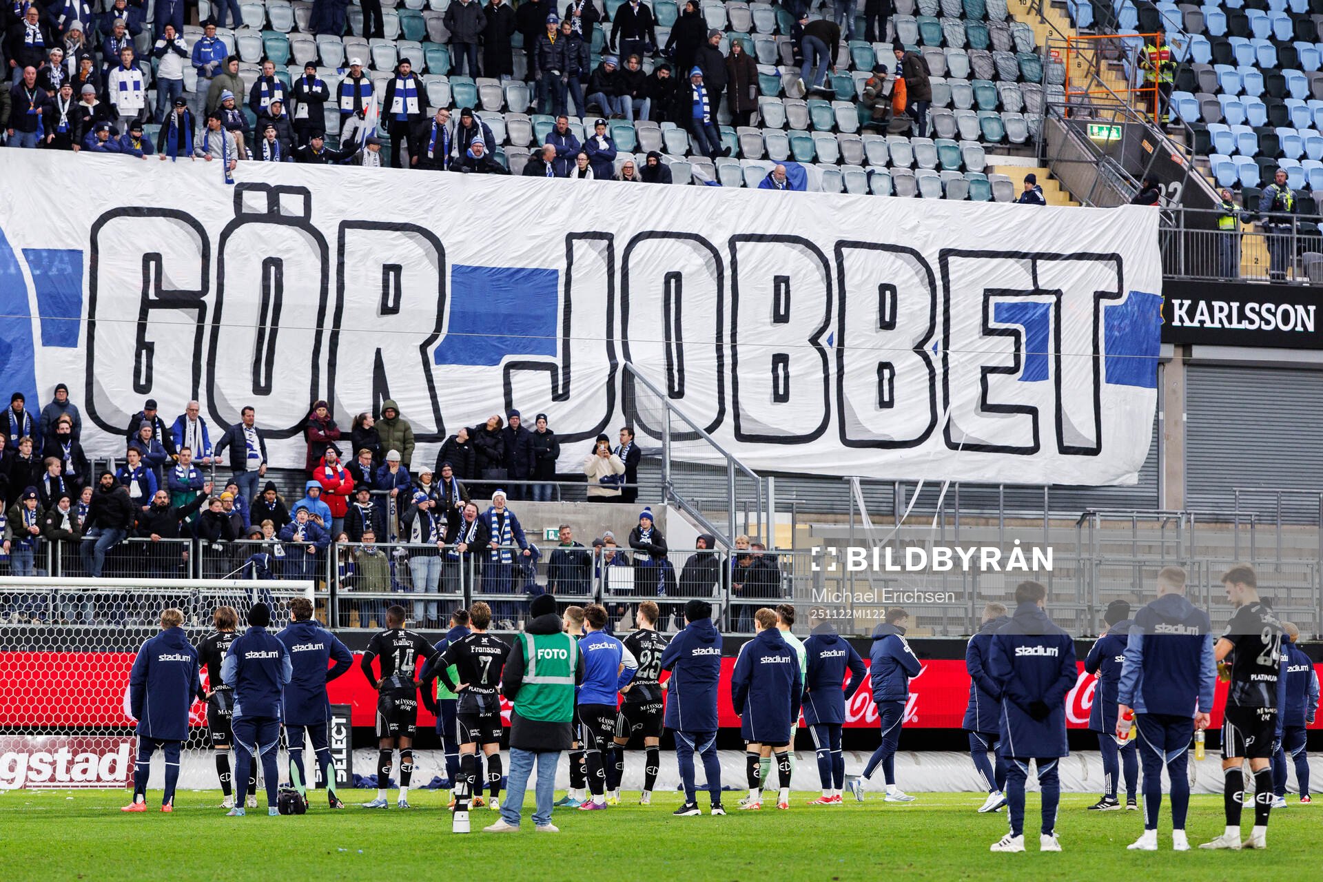 IFK Norrköpings supportar och spelare deppar