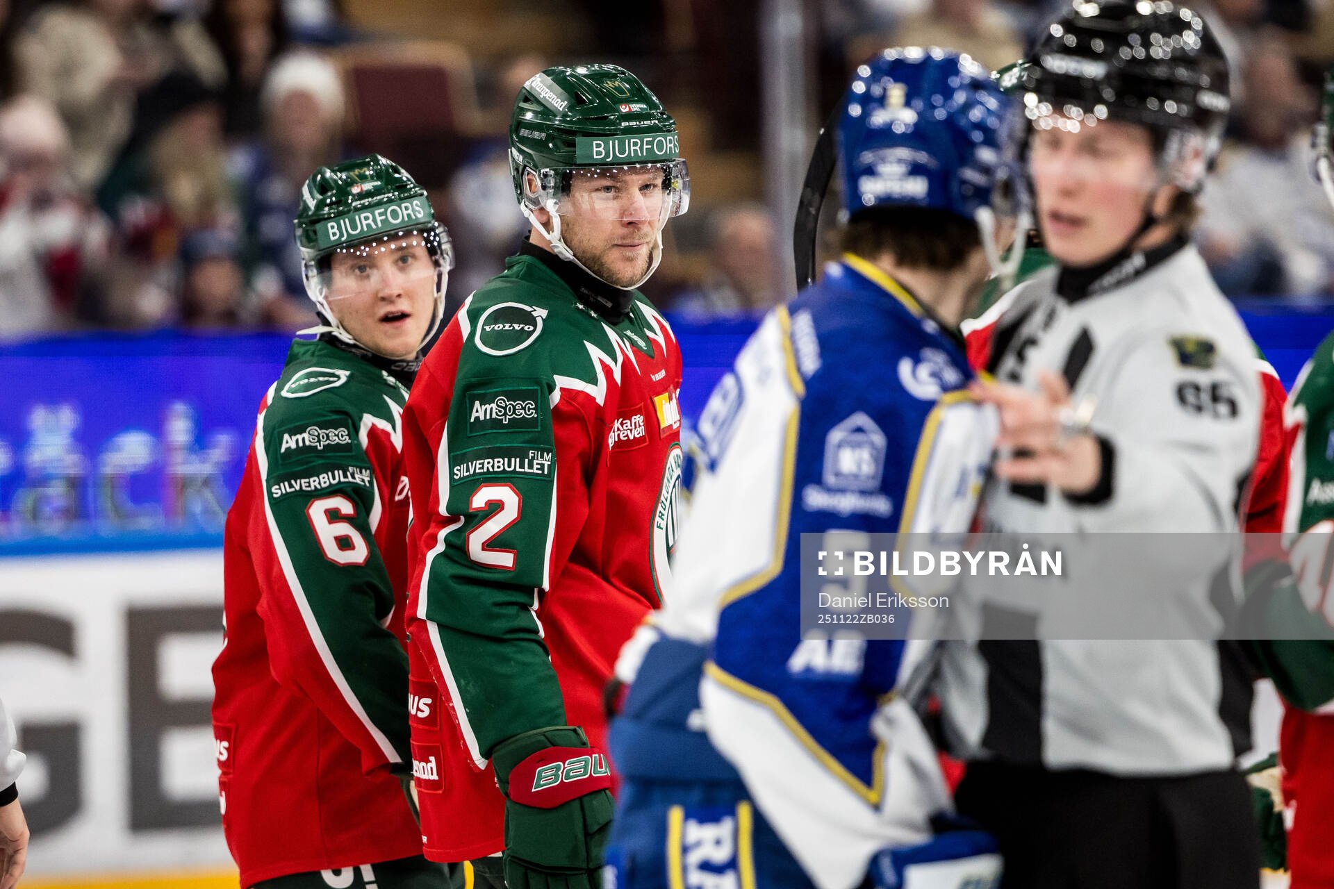 Frölundas Filip Hasa och Christian Folin