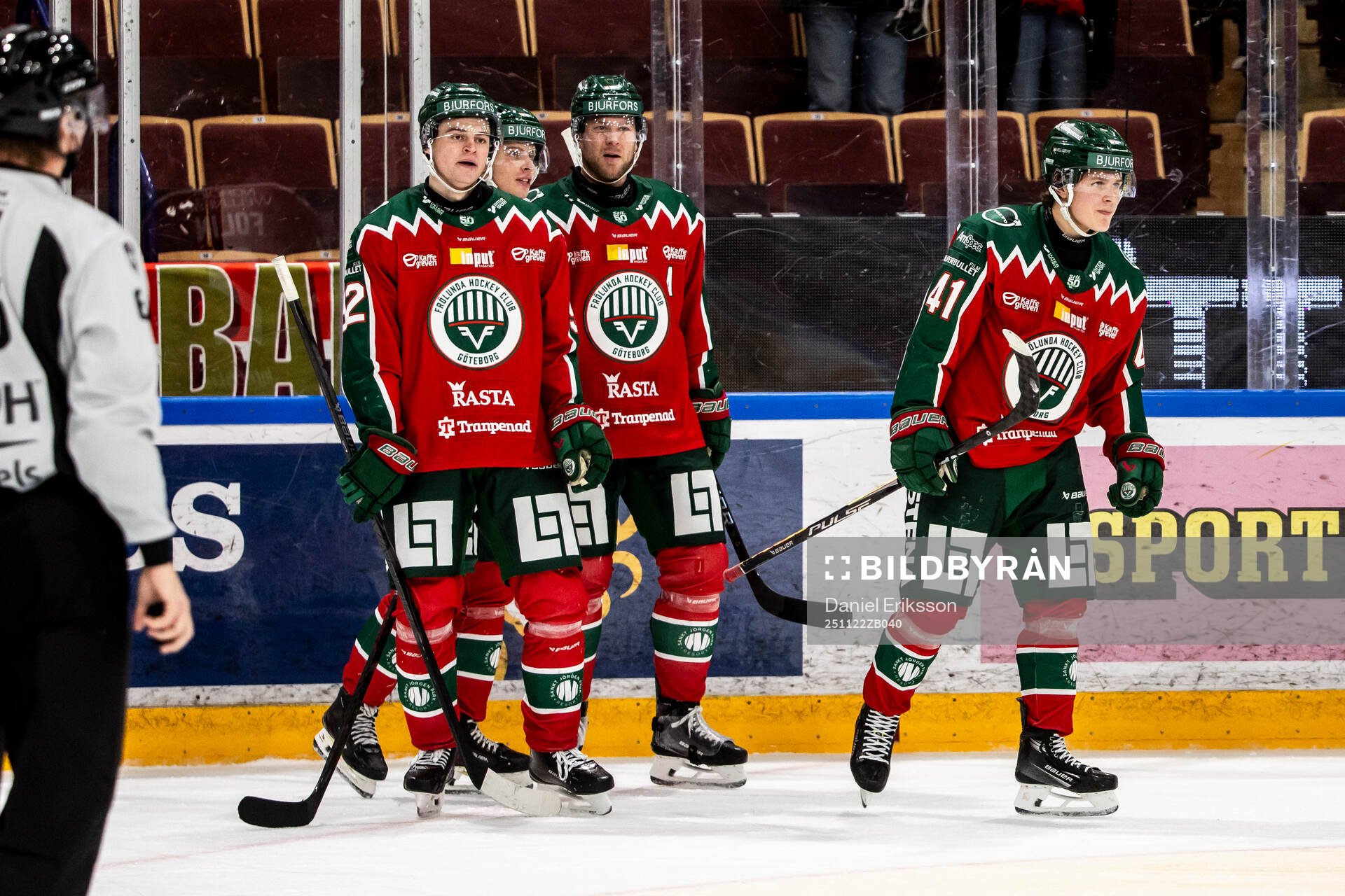 Frölundas Ivar Stenberg jublar