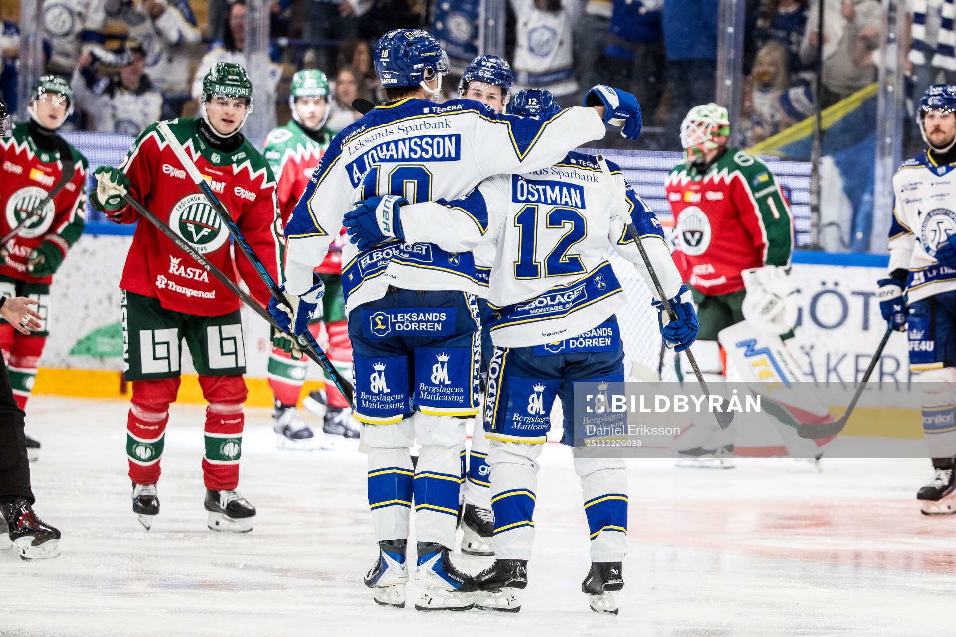 Leksands Kalle Östman jublar