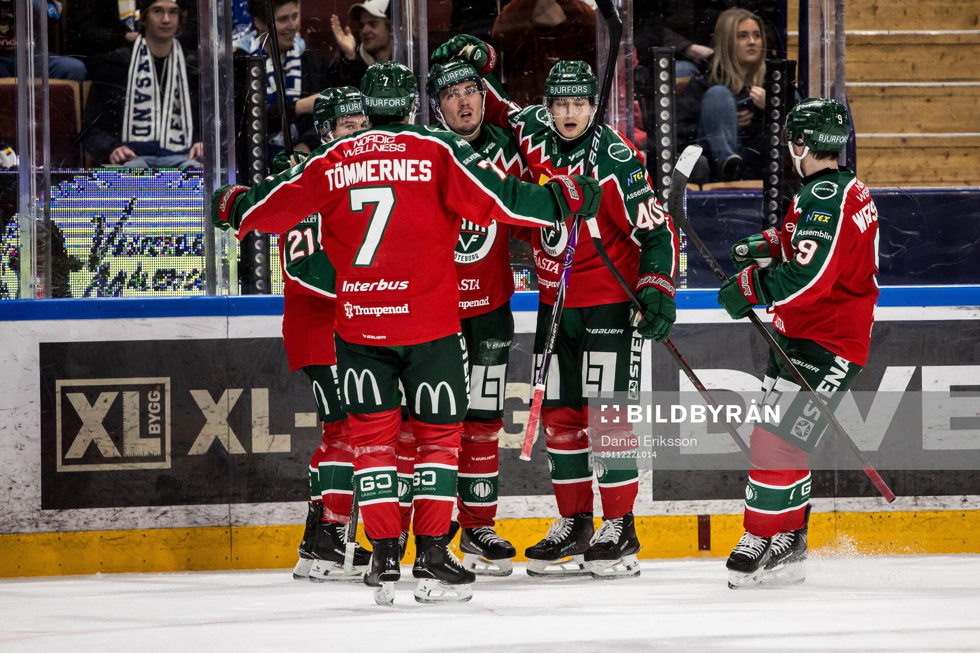 Frölundas Max Lindholm jublar