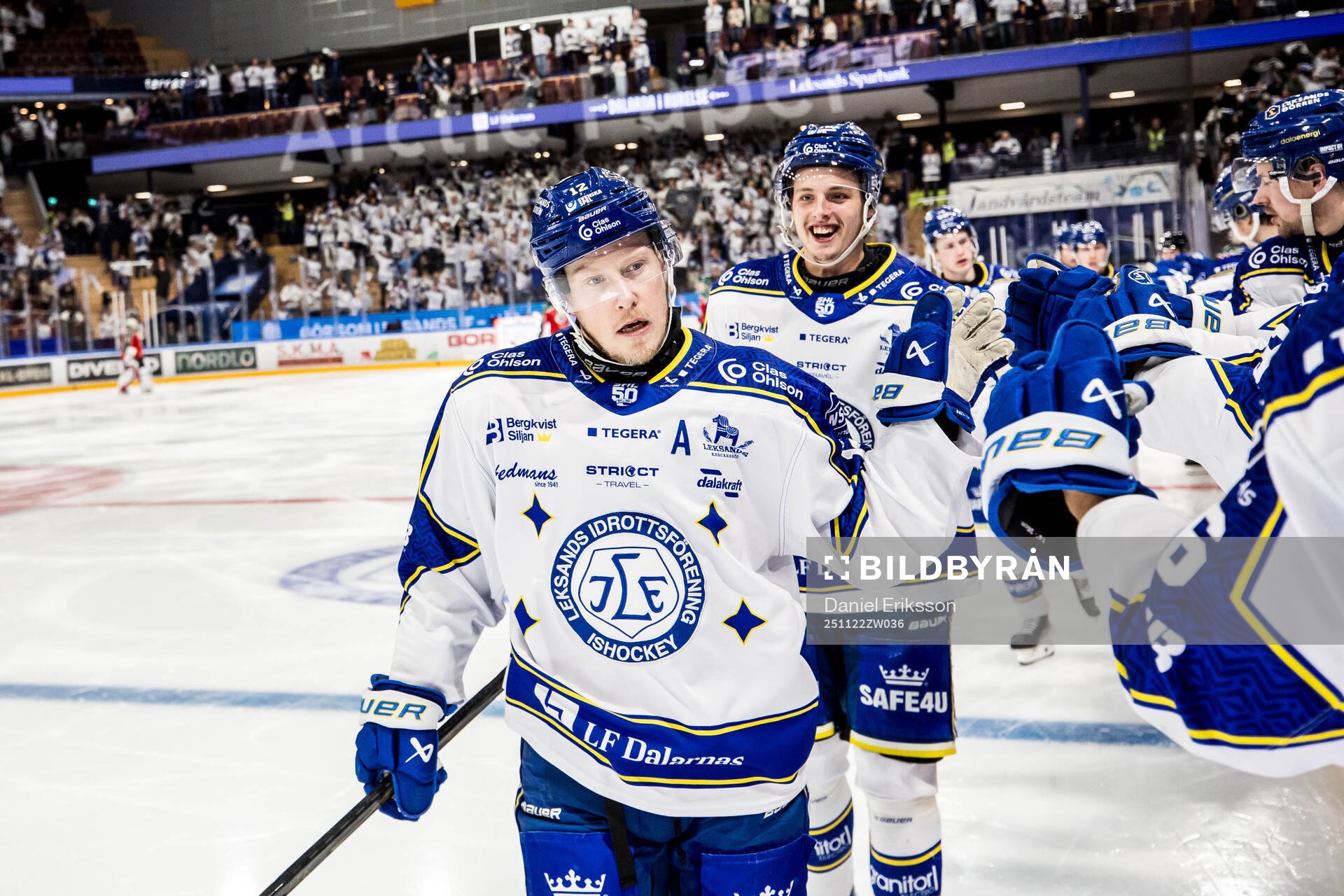 Leksands Kalle Östman jublar